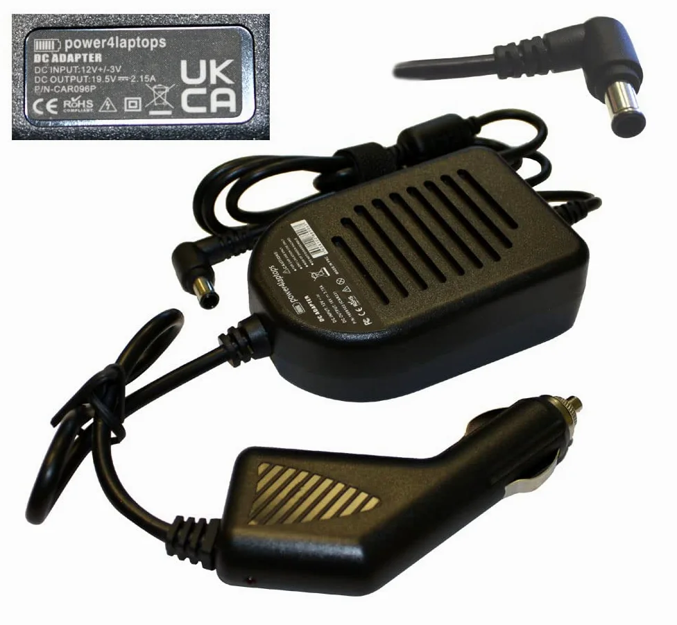Power4Laptops Alimentatore Auto 12V DC LCD/LED TV Compatibile con LG 24TN510S