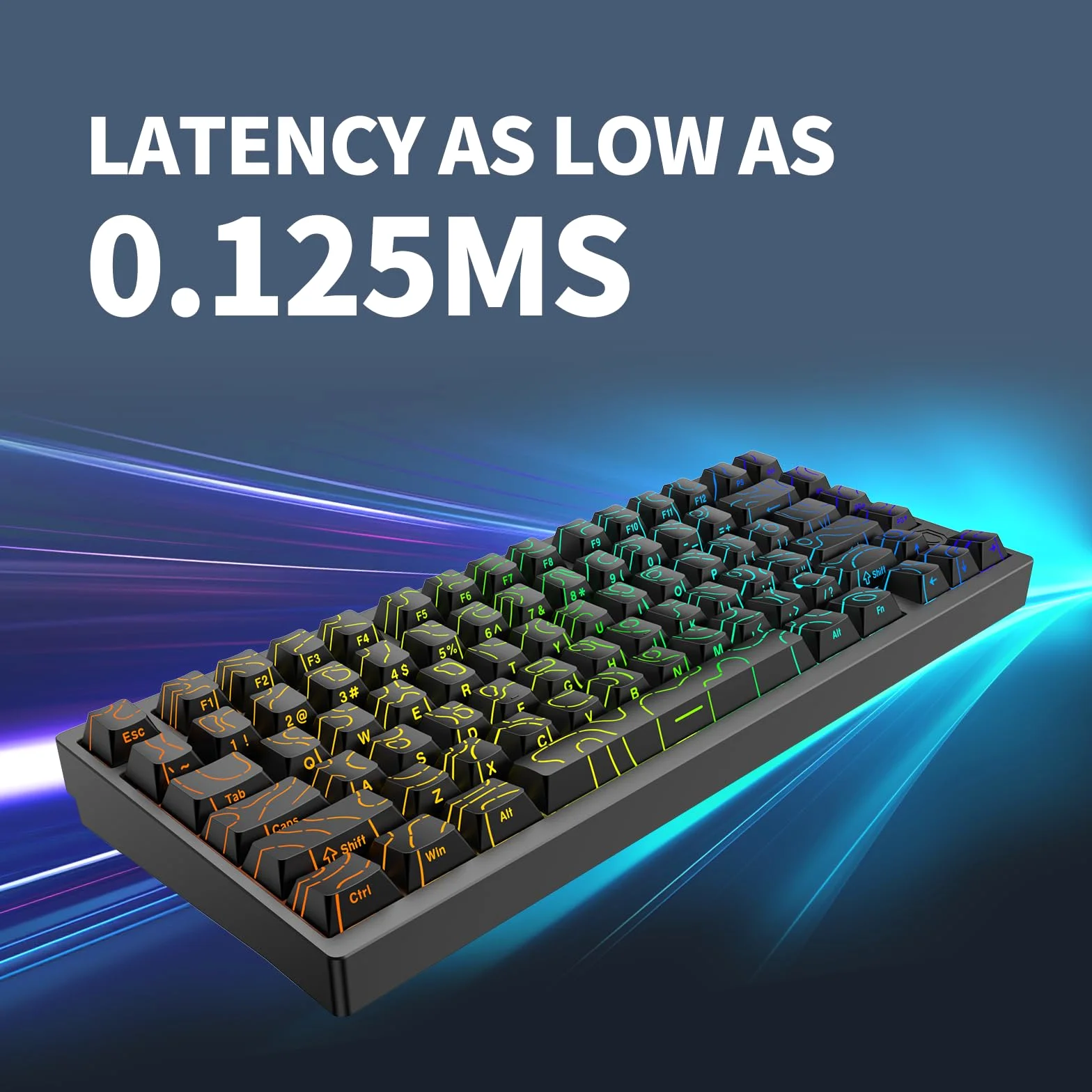 IROK MG75PRO - Tastiera meccanica con 81 tasti con interruttore magnetico, effetto Hall, 8KHZ/ARGB/CNC in alluminio, struttura con guarnizione, tastiera da gioco (nero)