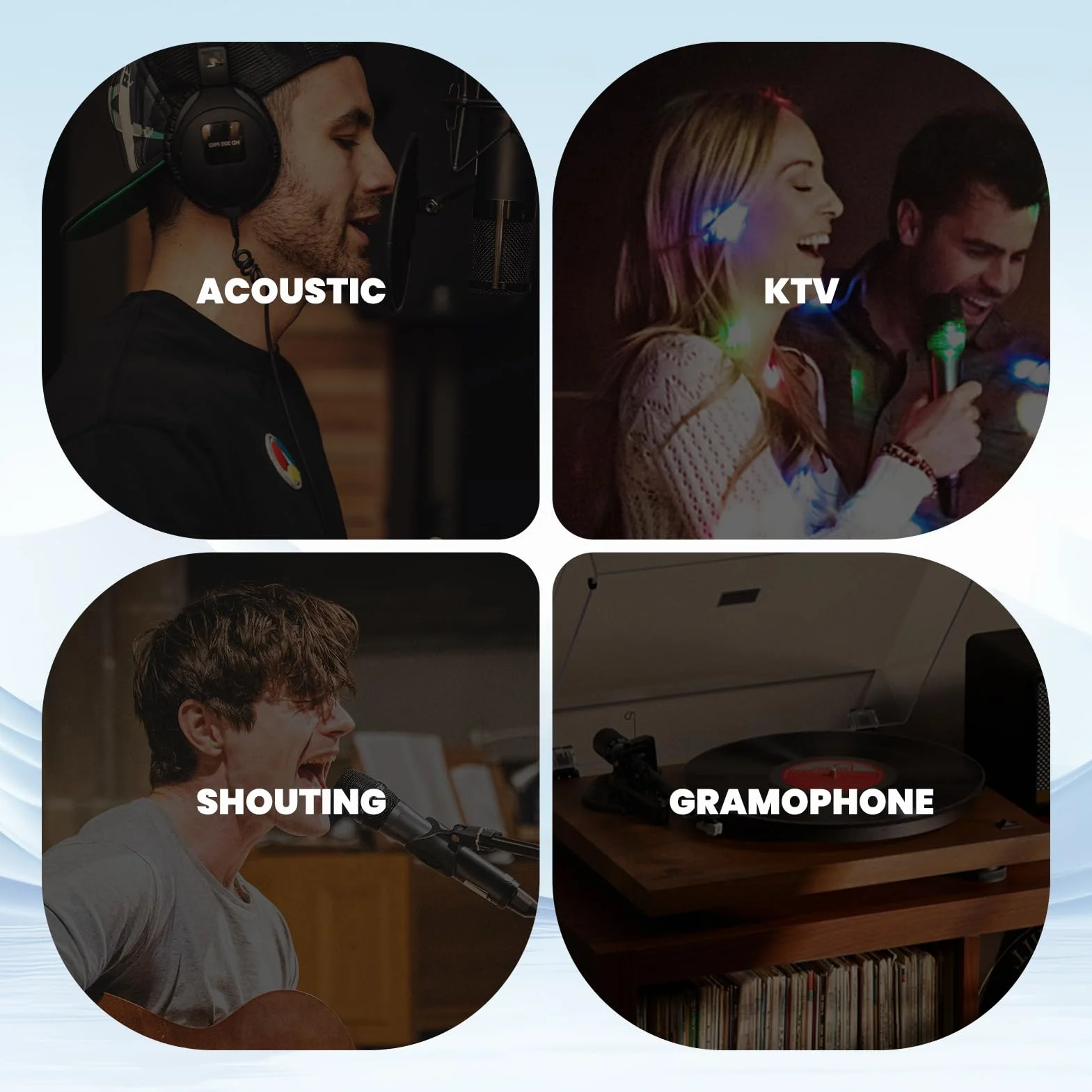 Mini Cambia Voce, 8 Effetti Sonori Supportano L'abbellimento Multilingue, Scheda Audio Portatile per Streaming Live, Telefono Cellulare, Computer