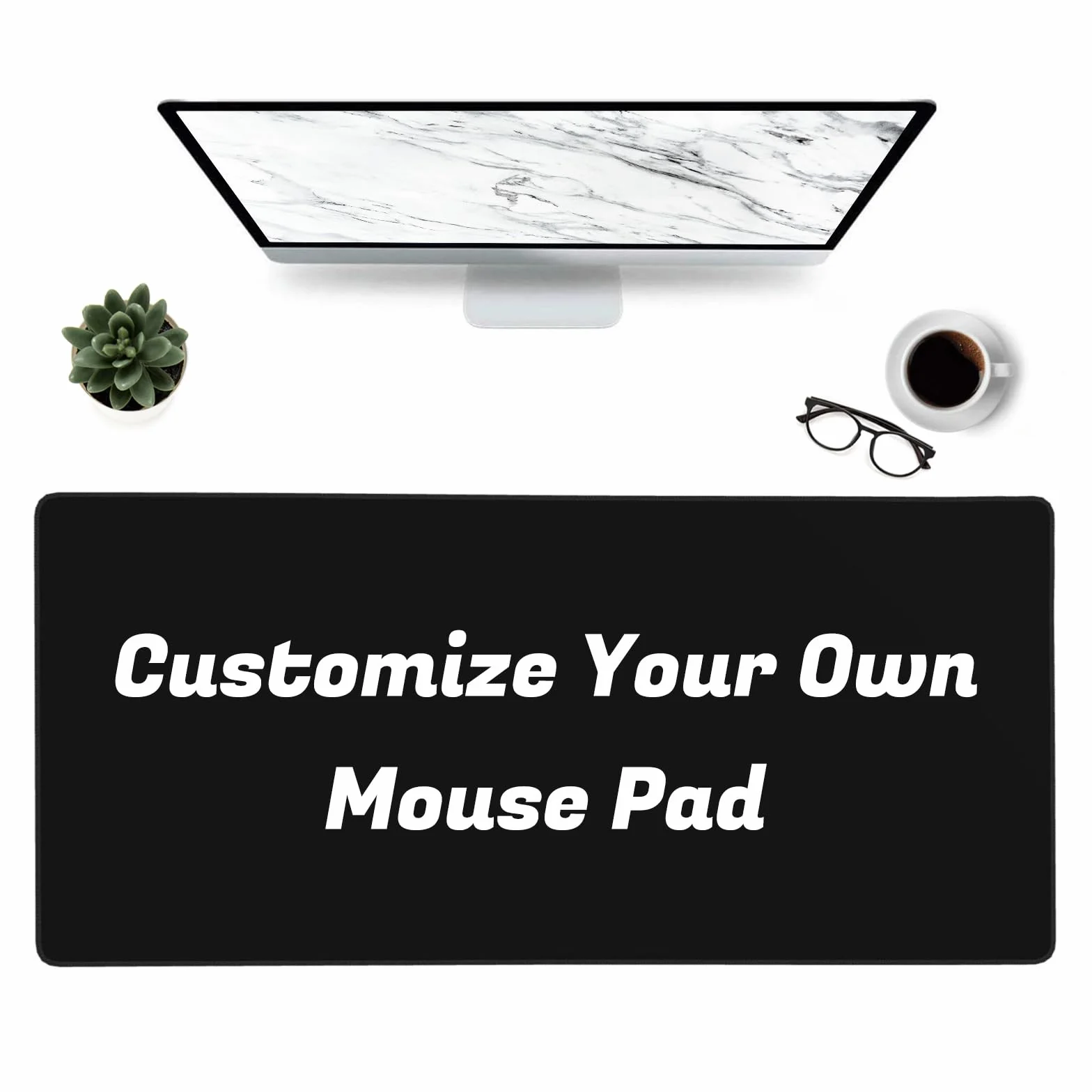 Tappetino Mouse Personalizzato - Base Antiscivolo- XXL Tappetino Mouse Da Gioco Grande Personalizzato, Perfetto Per Postazioni Gaming E Di Ufficio - 900 X 400 Mm