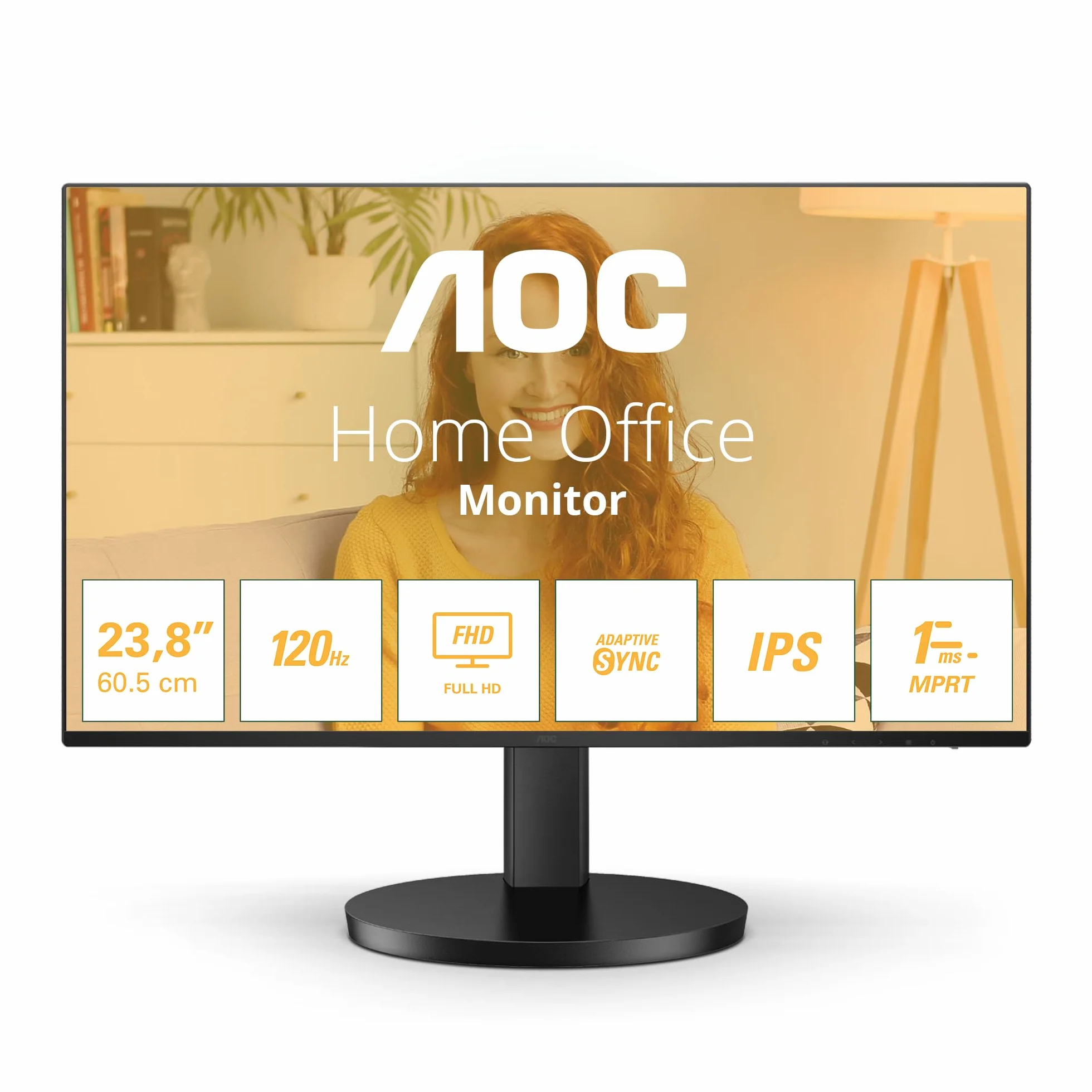 AOC 24B3HA2 - Monitor Full HD, 24 pollici, altoparlante integrato (1920x1080, 100 Hz, VGA, HDMI 1.4) nero