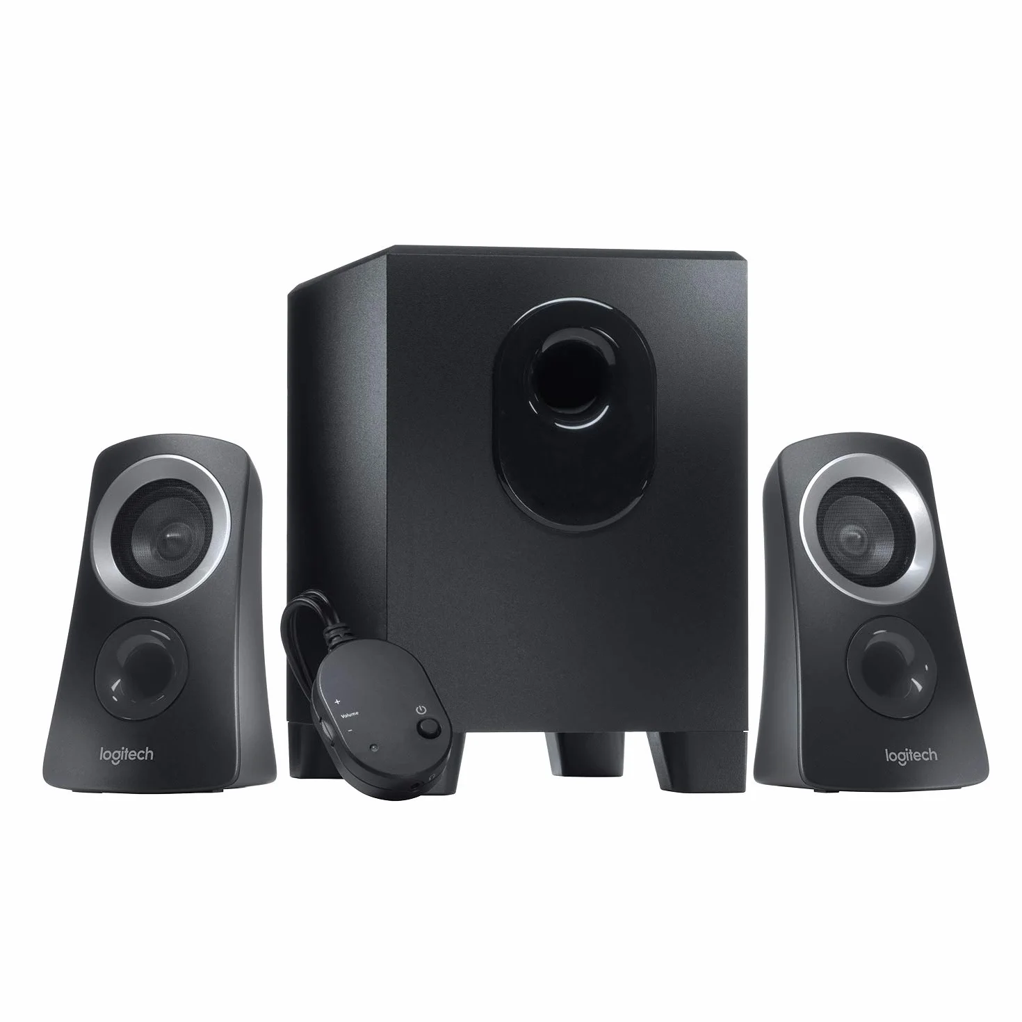 Logitech Z313 2.1 Sistema di Altoparlanti Multimediali con Subwoofer, Audio Full Range, 50 Watt, Bassi Potenti, Ingressi Audio Bluetooth e 3,5 mm, ‎Presa EU/IT, PC/PS4/Xbox/TV/Smartphone/Tablet - Nero