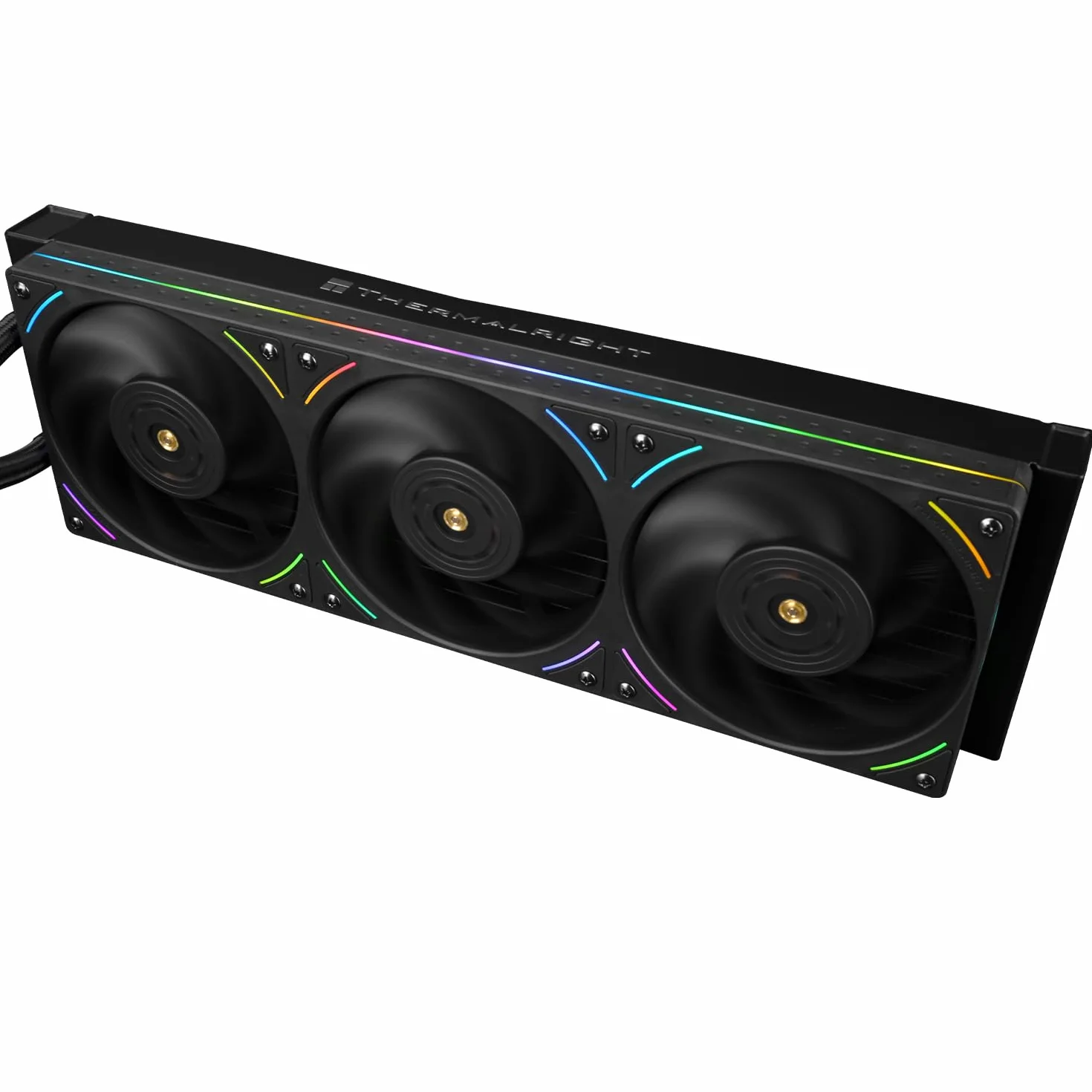 Thermalright-TR Mjolnir Vision 360 UB PRO ARGB - Raffreddatore per CPU Aio, specifica 360 con ventola in linea, schermo LCD da 3,5" con risoluzione 640 x 480 per AM4/AM5; Intel lga1851