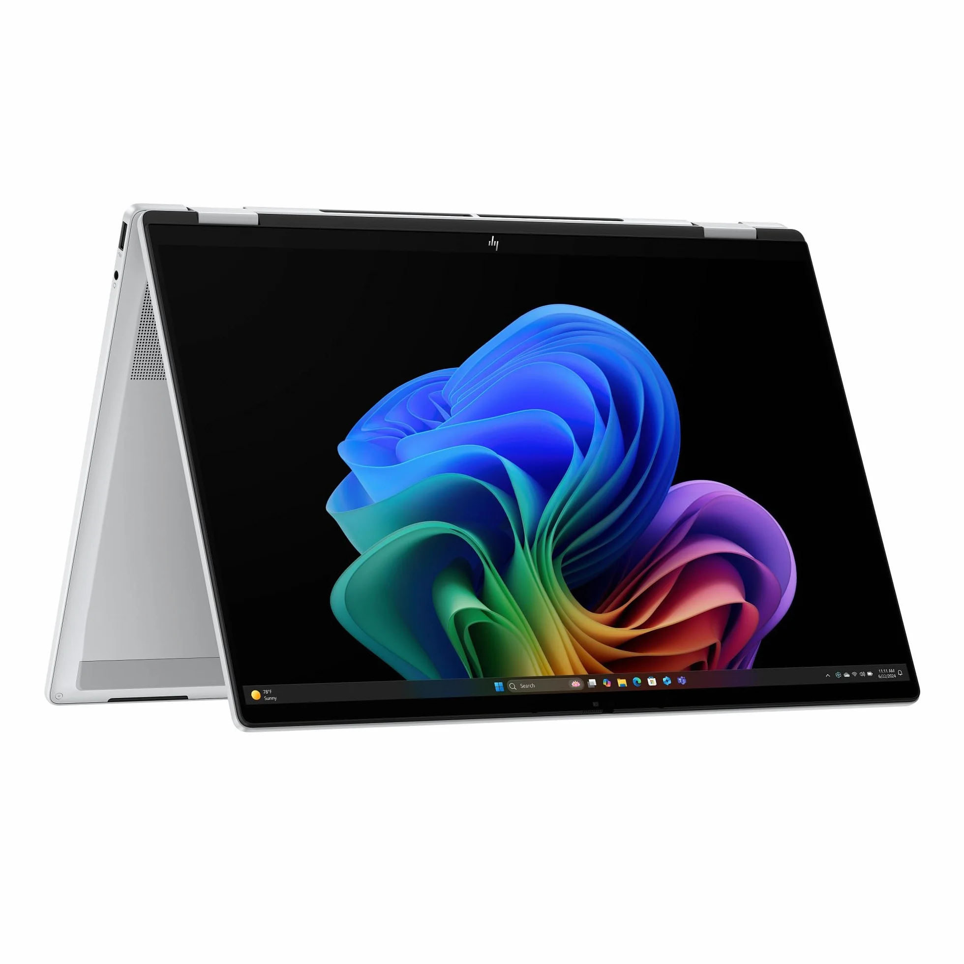 HP Omnibook X Flip Convertible Laptop 40,6 cm (16") Touch screen OLED 3K (Intel Ultra 7-258V EVO, 32 GB RAM, 1TB SSD, Intel ARC Graphics, Windows 11 Home, WiFi 7) Argento Spagnolo