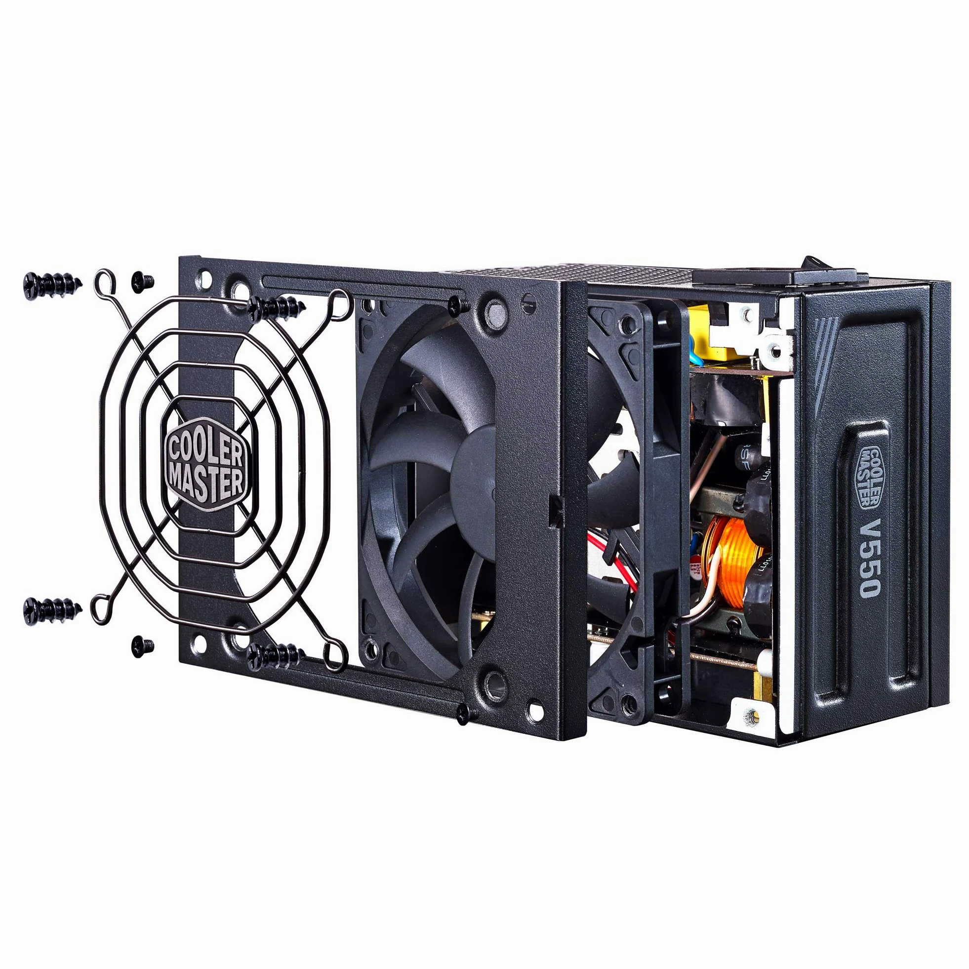 Cooler Master V850 SFX Gold, Spina EU - 850W 80 PLUS Gold, Alimentatore Full-Modular, SFF/mini-ITX, Ventola FDB Silenziosa da 92mm, Modalità Semi-Fanless, Staffa SFX-a-ATX