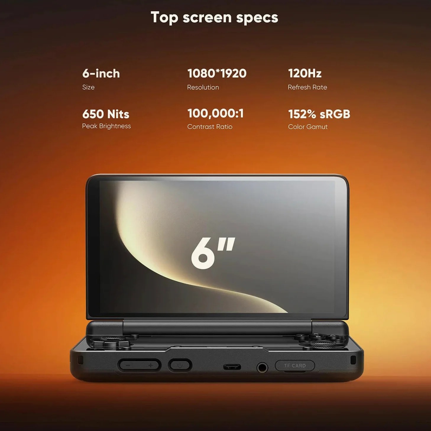 AYN Thor Max Console Portatile A Conchiglia Doppio Schermo | Snapdragon 8 Gen 2 | Display Primario AMOLED 6" 120Hz | 16GB RAM, 1TB Memoria | Wi-Fi 7 | Console Retrò Android 13