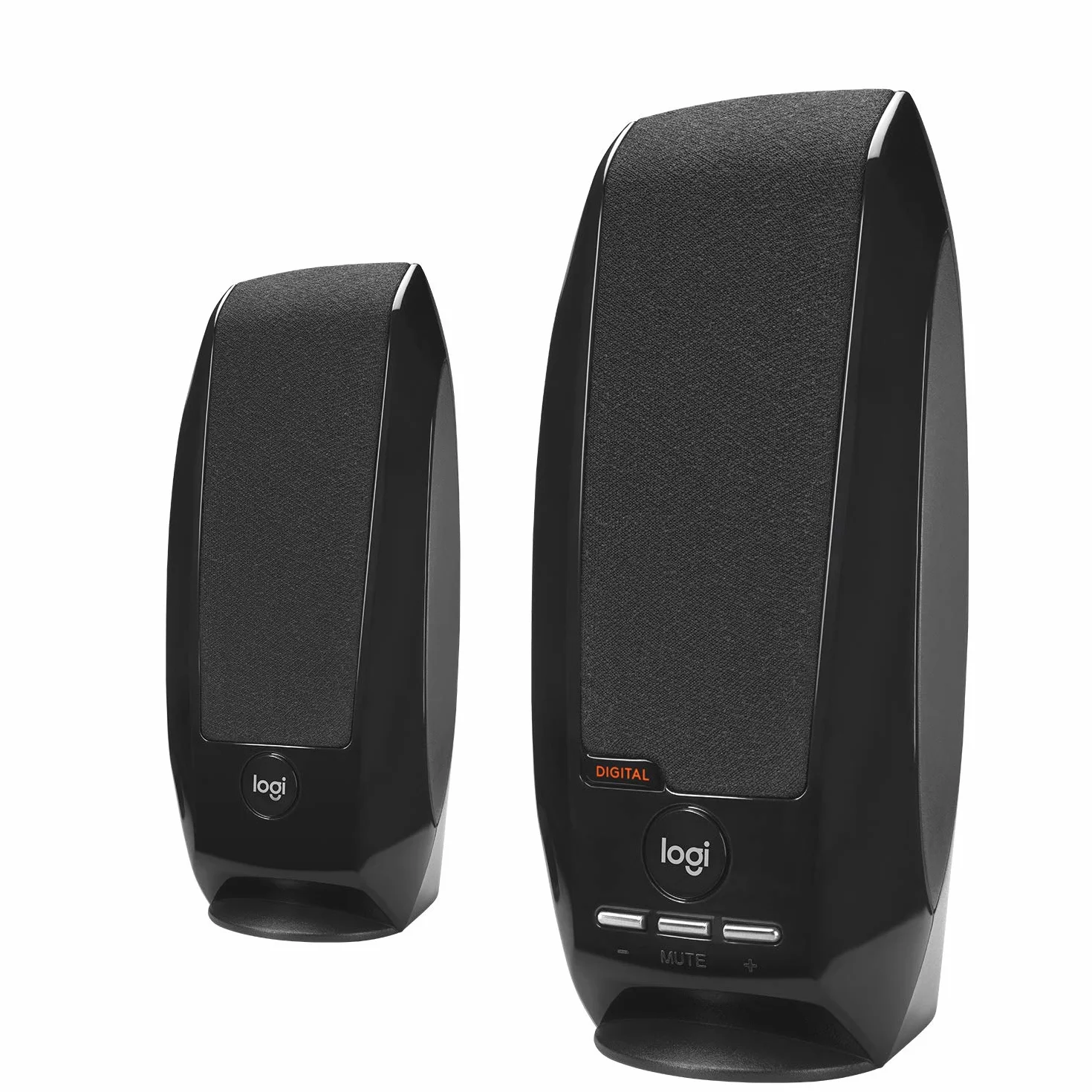 Logitech S150 2.0 Altoparlanti Stereo Digitali USB per PC e Laptop, Sistema Audio Plug and Play, Alimentazione USB, Controlli Volume e Mute Integrati, Design Compatto, Spina UE - Nero