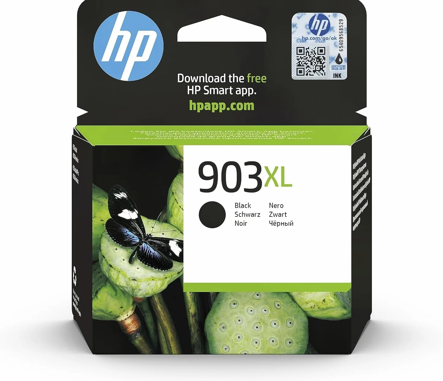 HP 903XL Nero, T6M15AE, Cartuccia Originale da 1000 Pagine, Alta Capacità, Compatibile con Stampanti HP OfficeJet 6950, 6960, 6970