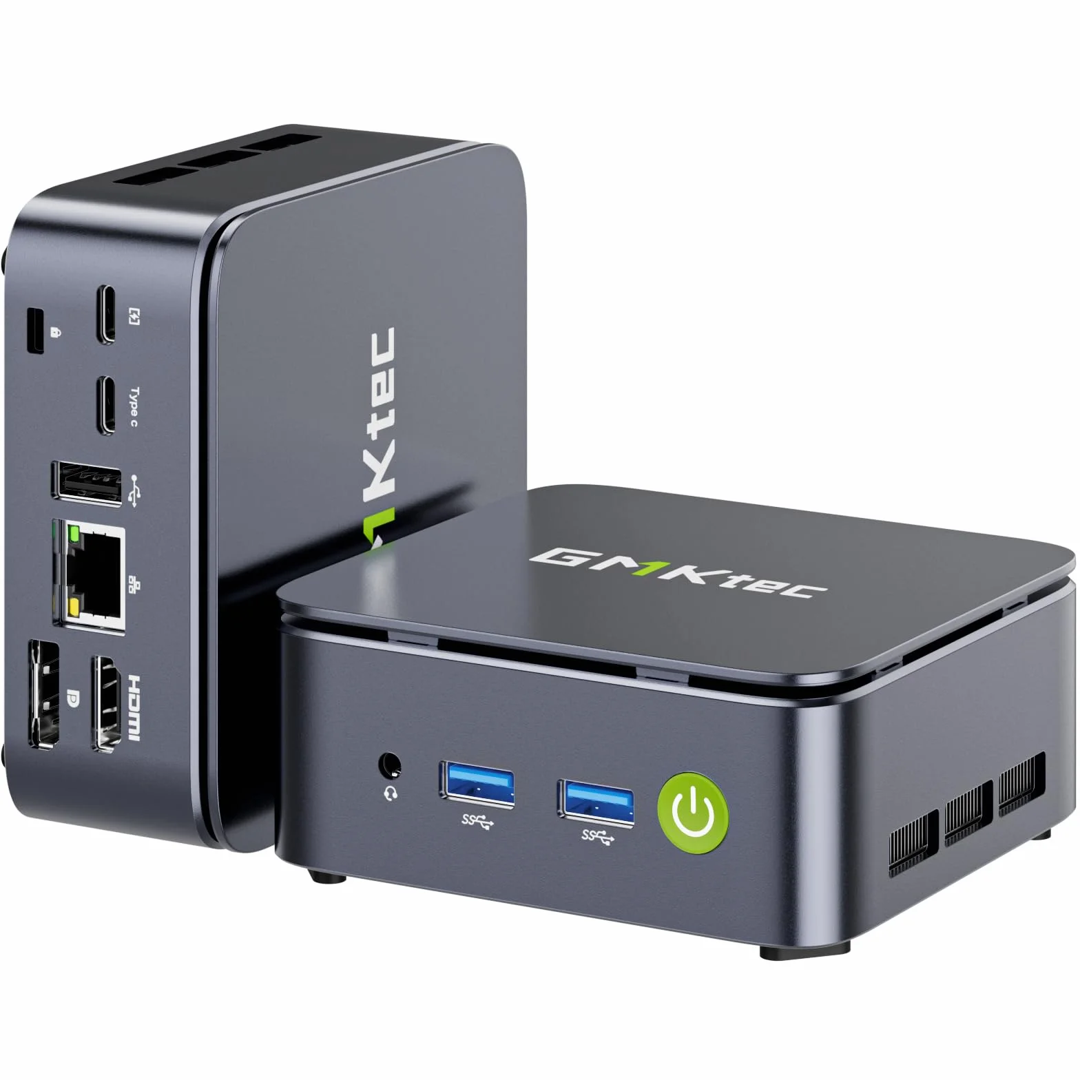GMKtec Mini PC Ryzen 5 3500U, 16GB RAM 256GB SSD M.2, 2.5G LAN, Triplo Schermo 4K HDMI/DP/Type C
