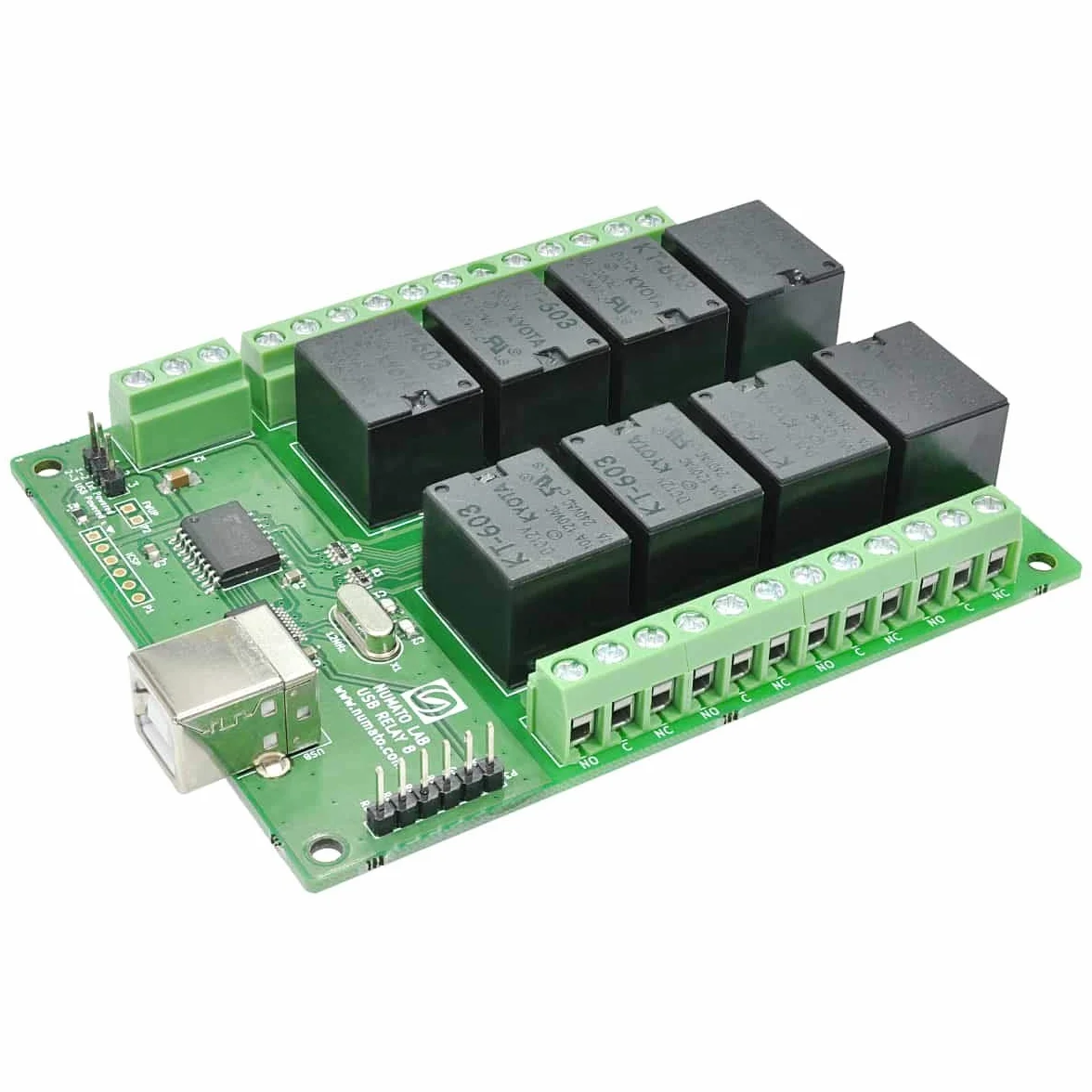 Numato Labs Modulo USB Relay (8 canali, 12 V Relay)