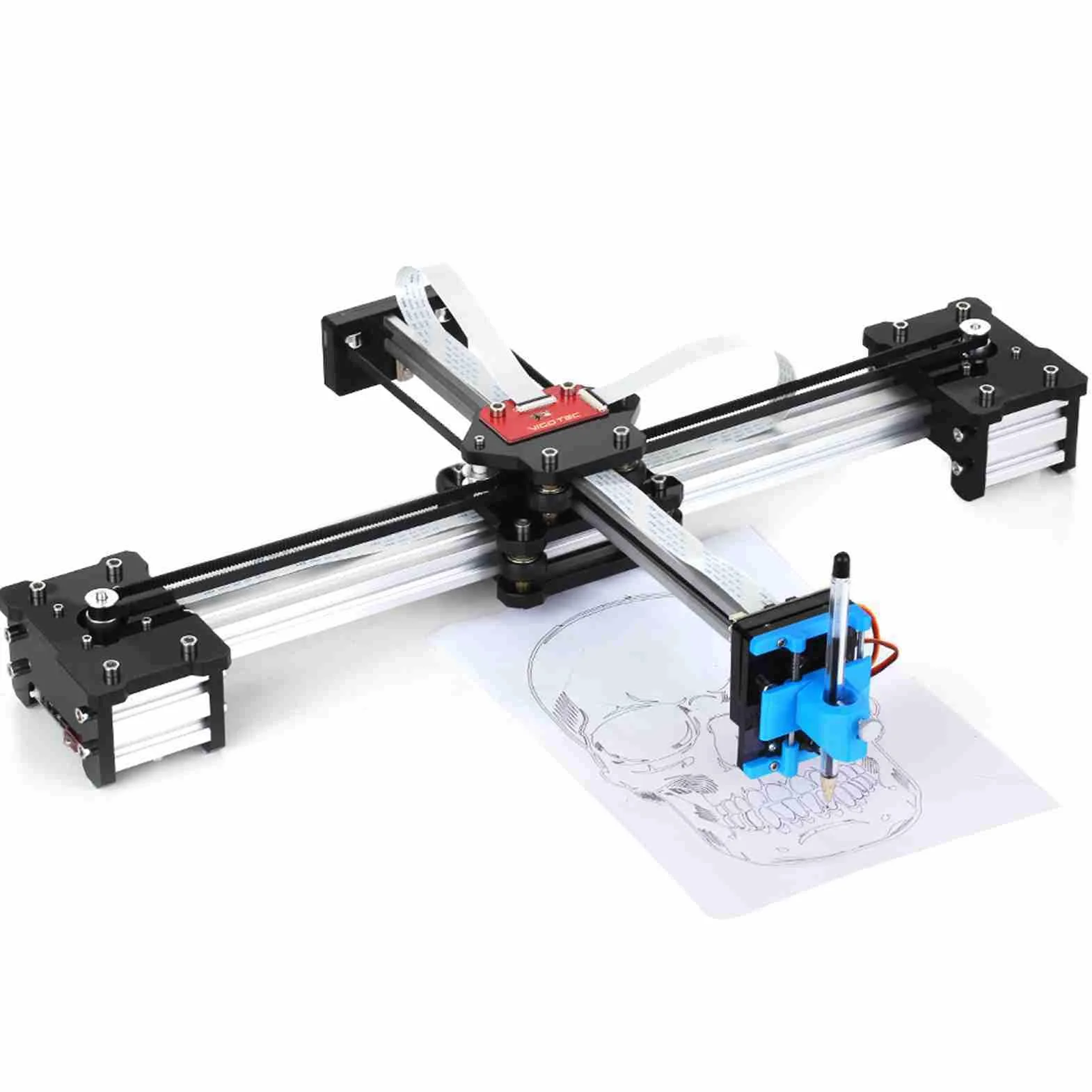Macchina per Scrivere a Mano, Plotter Tavolo Fai-da-Te Kit di Robot, Disegno per Scrittura a Mano con Ampio Spazio di Disegno Macchina per Disegnare Plotter a Penna