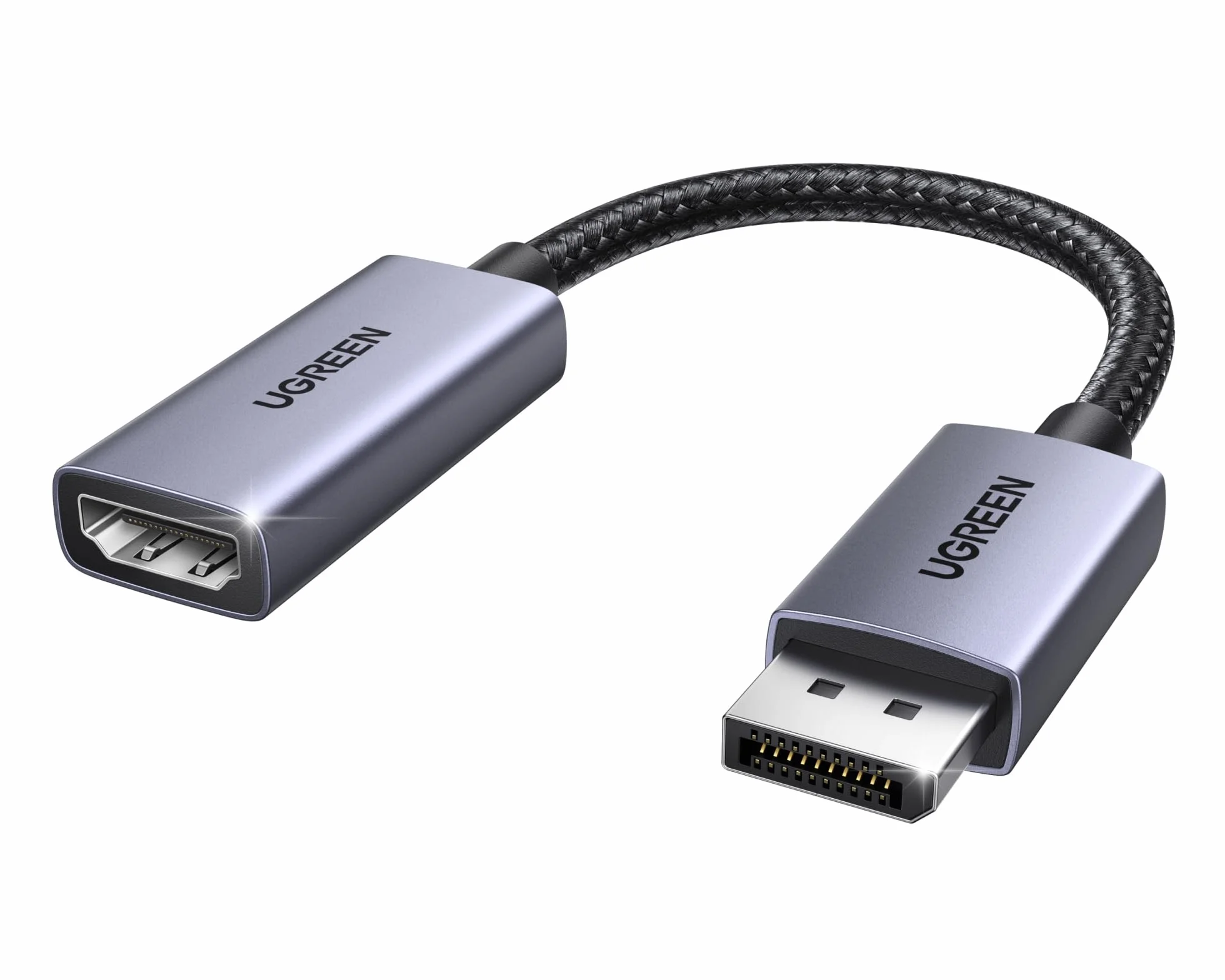 UGREEN 8K Adattatore DisplayPort a HDMI Convertitore DP Maschio a HDMI Femmina 8K 60Hz 4K 240Hz Unidirezionale Compatibile con Laptop Monitor Schede Grafiche TV Proiettori