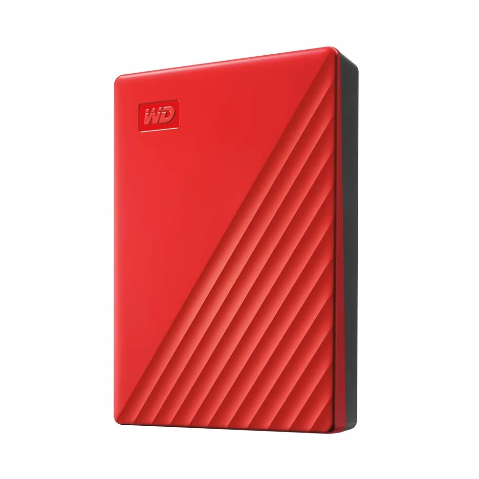 WD 4TB My Passport Hard Disk Esterno Portatile, USB 3.2 Gen 1/USB 3.0, Protezion con password, Software per la gestion e il backup, Formatto per Windows, ChromeOS and MacOS, Rosso