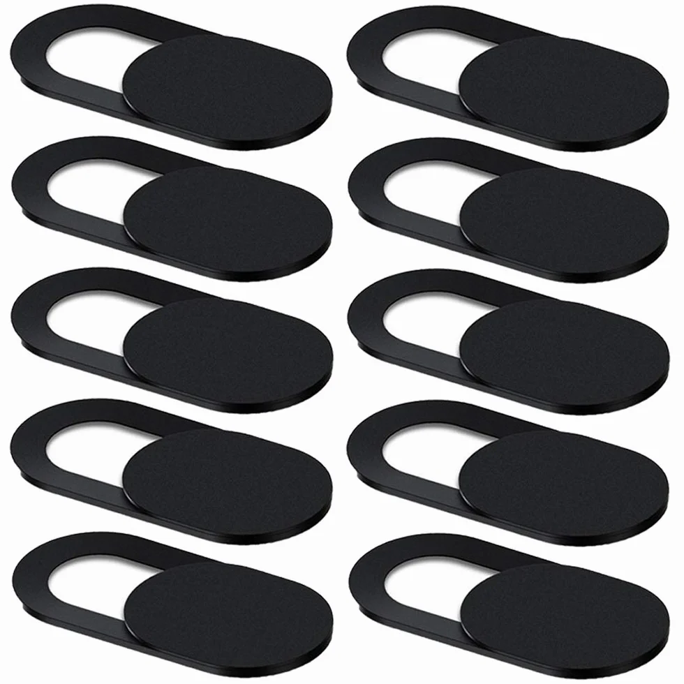 Webcam Cover Copri Webcam Slider Ultra Sottile per Laptop PC Tablet Smartphone - Nero 10 Pezzi