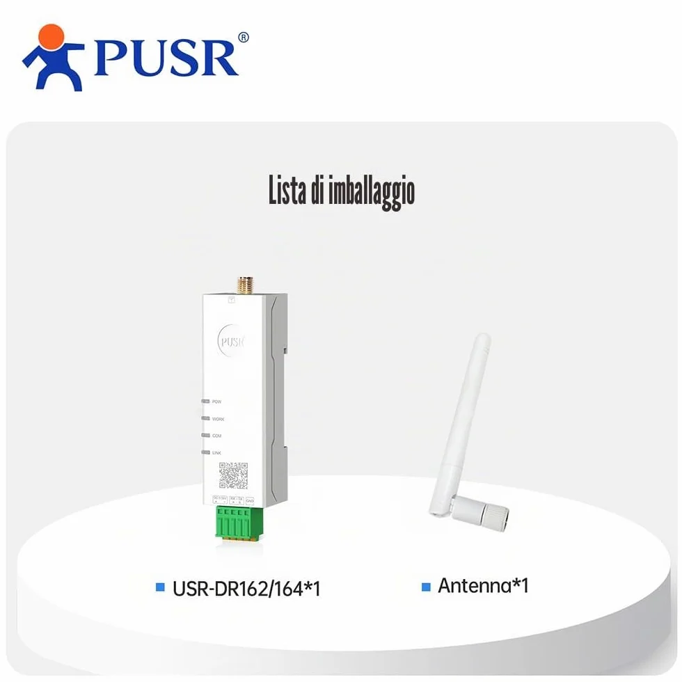 Convertitore da seriale a Dual Band WiFi RS485 a WiFi Gateway Modbus con MQTT IEEE802.11 a/b/g/n USR-DR164