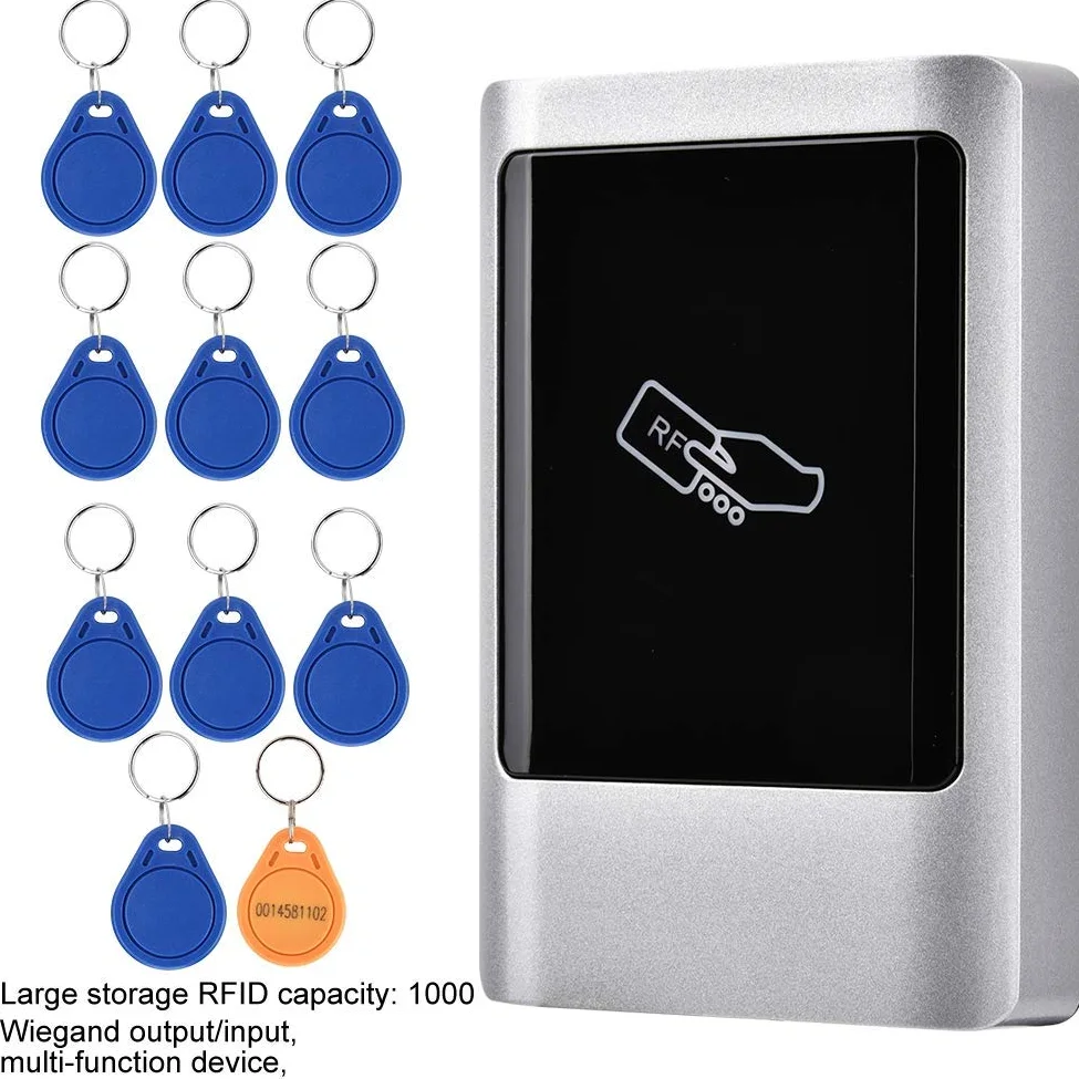 Controller di accesso per lettore di schede impermeabile esterna RFID Gestione dell'accesso alla porta Wiegand Supporto per smart card 1000 per porta singola(ID)