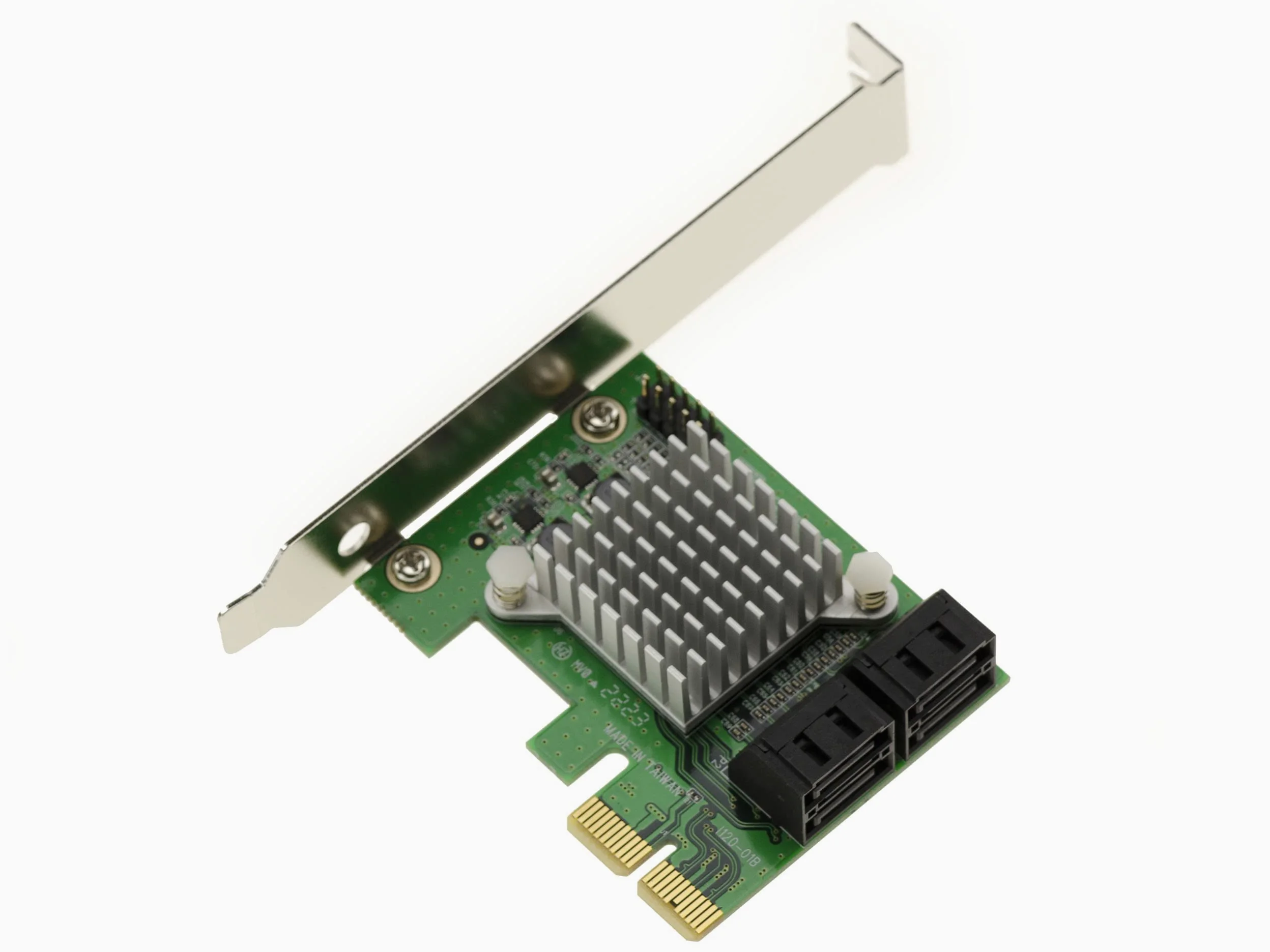 KALEA-INFORMATIQUE Scheda PCI Express PCIe x2 con 4 porte SATA. Chipset Marvell 88SE9230 Hardware Raid 0 1 10