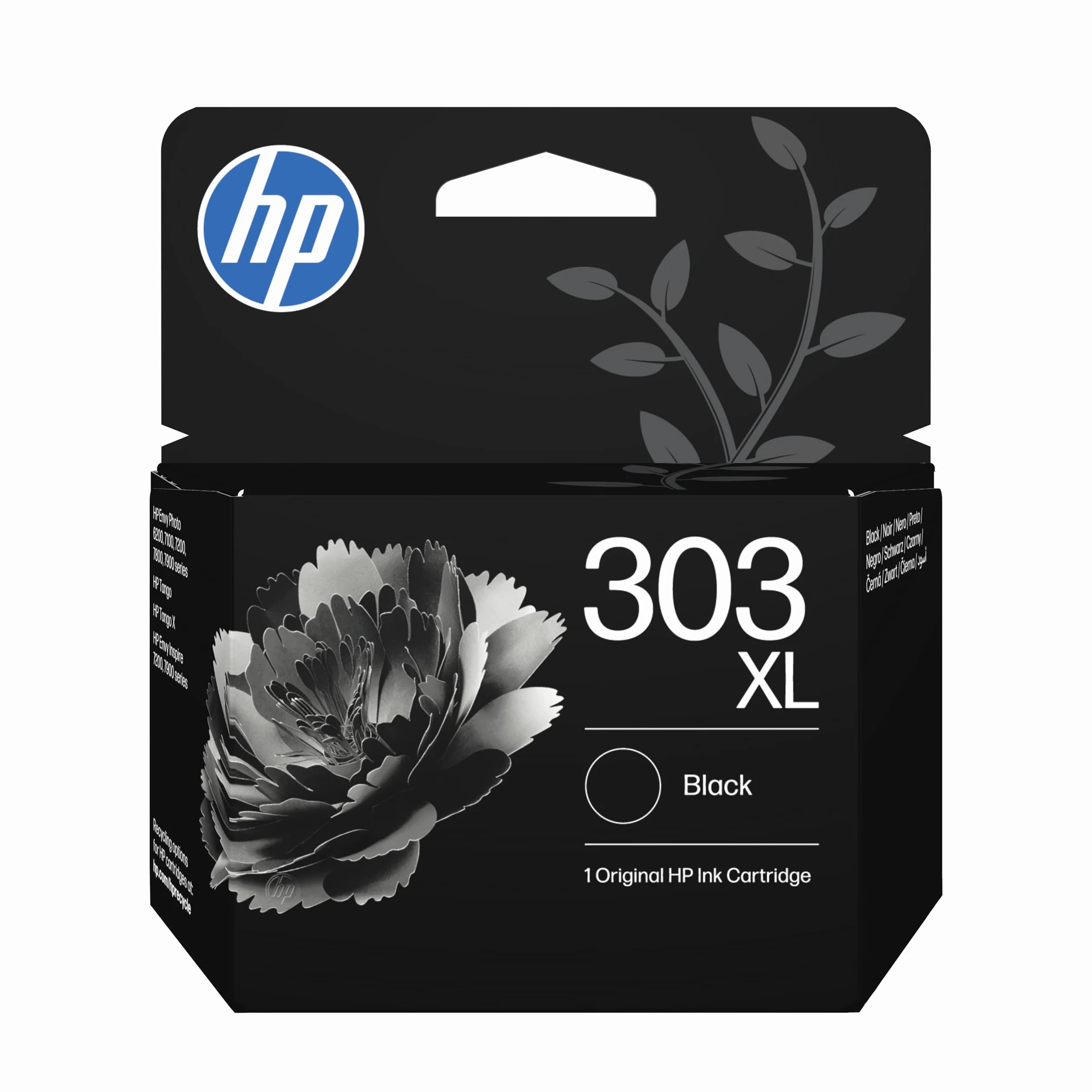 HP 303XL Nero T6N04AE, Cartuccia Originale da 400 pagine, Compatibile con Stampanti serie Envy Photo 6200, 7100, 7800, 7200, 7900, Envy Inspire 7200e, 7900e, Tango X