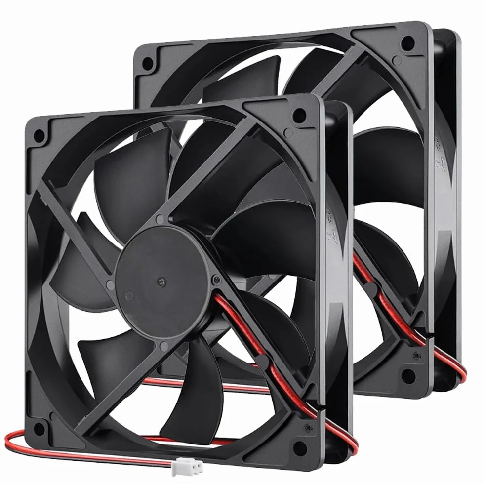 Gebildet Ventole per case Computer nere da 120mm Raffreddamento ad alte Prestazioni 12V CC a basso rumore 2pin (PH2.54) 1200 RPM Cuscinetto idraulico Silenzioso Lunga Durata Fino a 30.000 ore