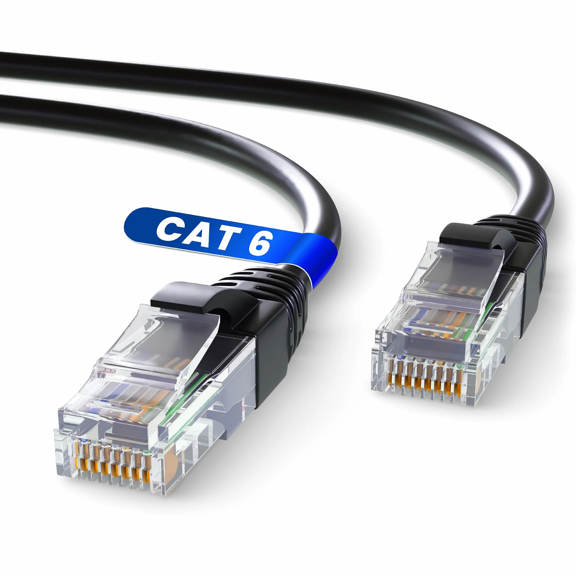 Cavo Ethernet Cat 6 5m RJ45 UTP CCA AWG24 Nero Mr. Tronic