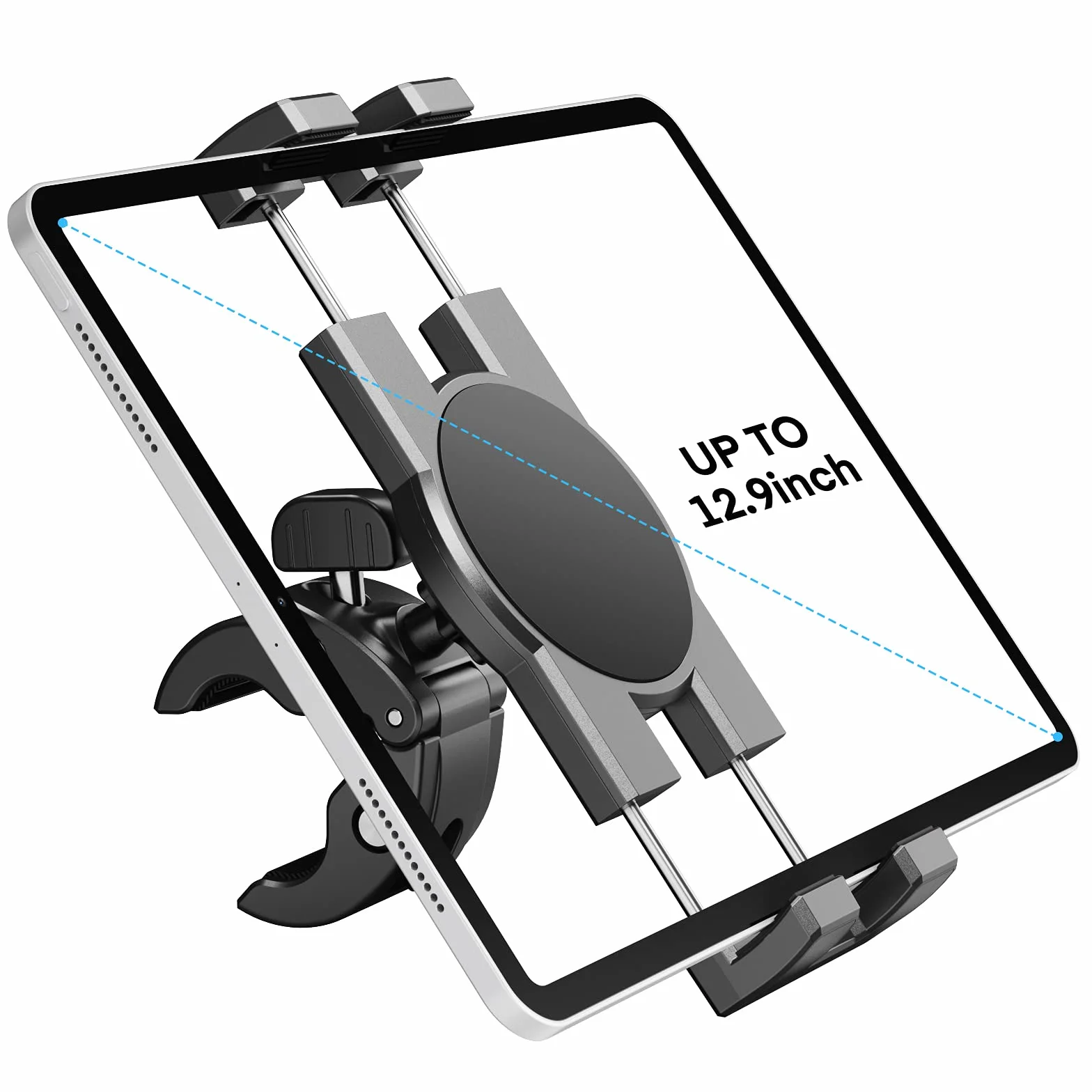 Supporto Tablet per Spin Bike, Supporto per Telefono e Ipad per Manubrio Cyclette