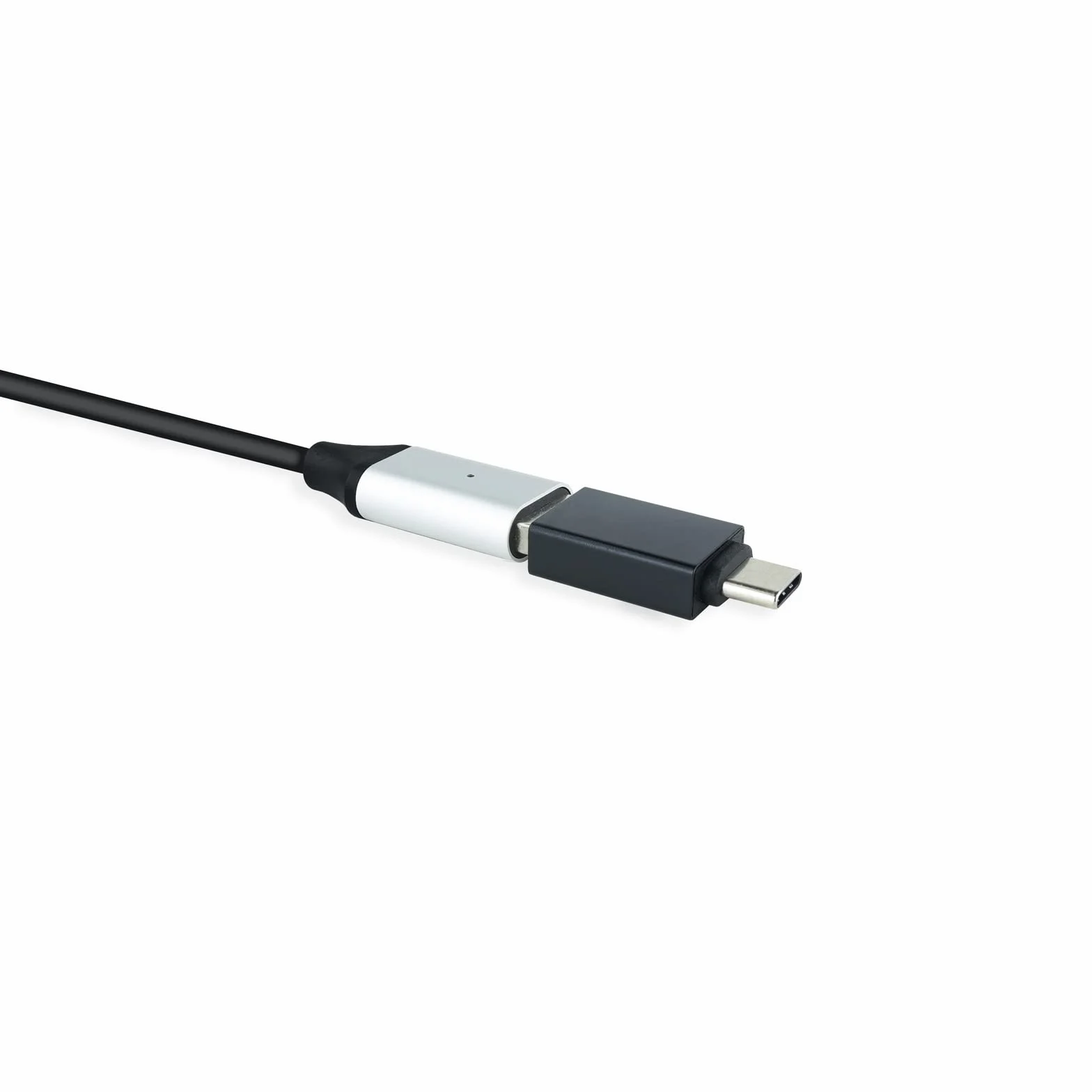 Nanocable 10.02.0010 - Adattatore USB-C verso USB 3.1, USB-C/M-USB-A/H, Alluminio, Noir
