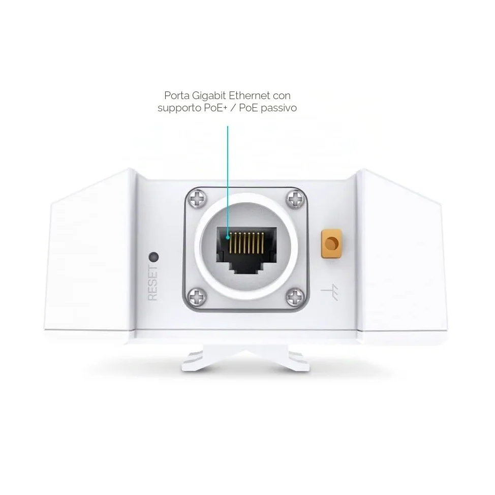 TP-Link EAP650 – Outdoor WiFi 6 Access Point, AX3000 Dual Band, PoE+ Powered, Weatherproof, Seamless Roaming, Extended Range, Omada Mesh, Cloud Management