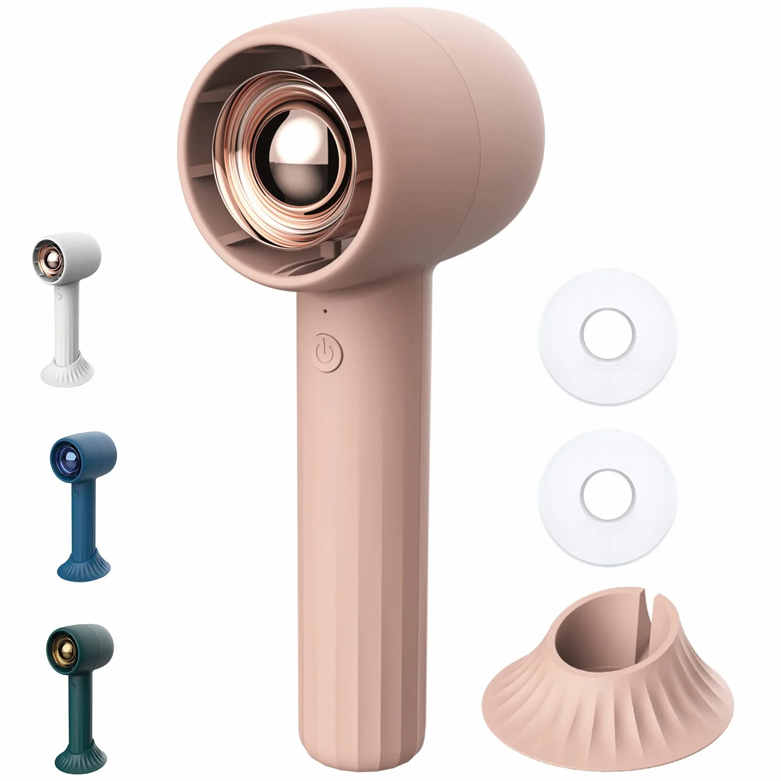 Ventaglio da Borsetta Portatile con Aromaterapia HA1, Ventilatore a Mano Ricaricabile, Regolabile a 3 Velocità, Ideale per Viaggi, Trucco, Raffreddamento Personale All'aperto