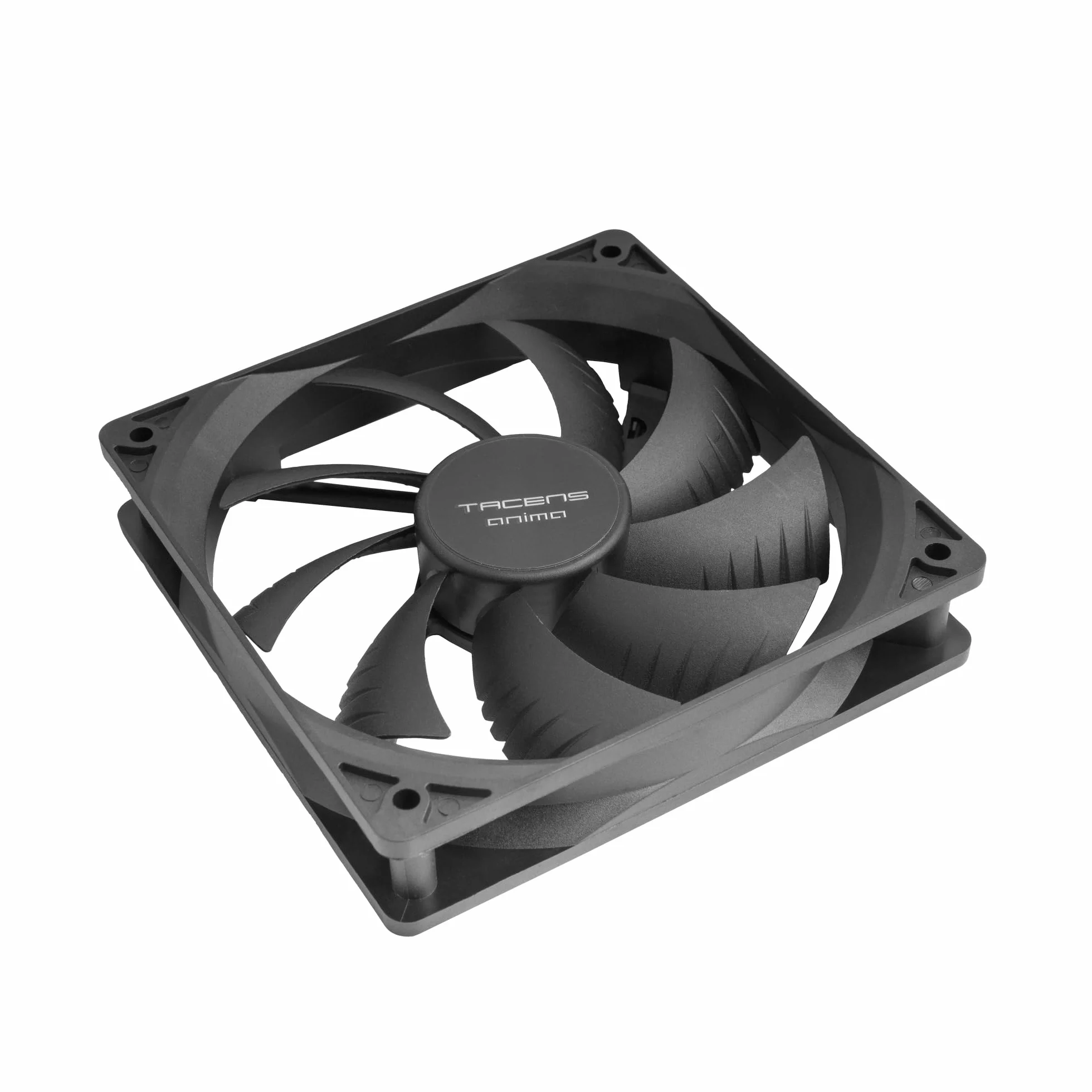 Tacens Anima AF12X2, Kit 2x Ventole 120mm, Funzionamento Ultra Silenzioso, Cuscinetti FLUXUS, Flusso d’Aria Ottimizzato, Struttura Rinforzata Anti-Vibrazione, Prestazioni Termiche Efficienti, Nero