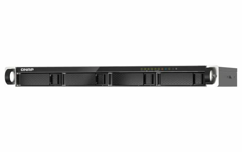 QNAP TS-435XeU-4G NAS con montaggio su rack 4 bay Supporta cache SSD 2,5GbE/10GbE e M.2 NVMe, senza HD