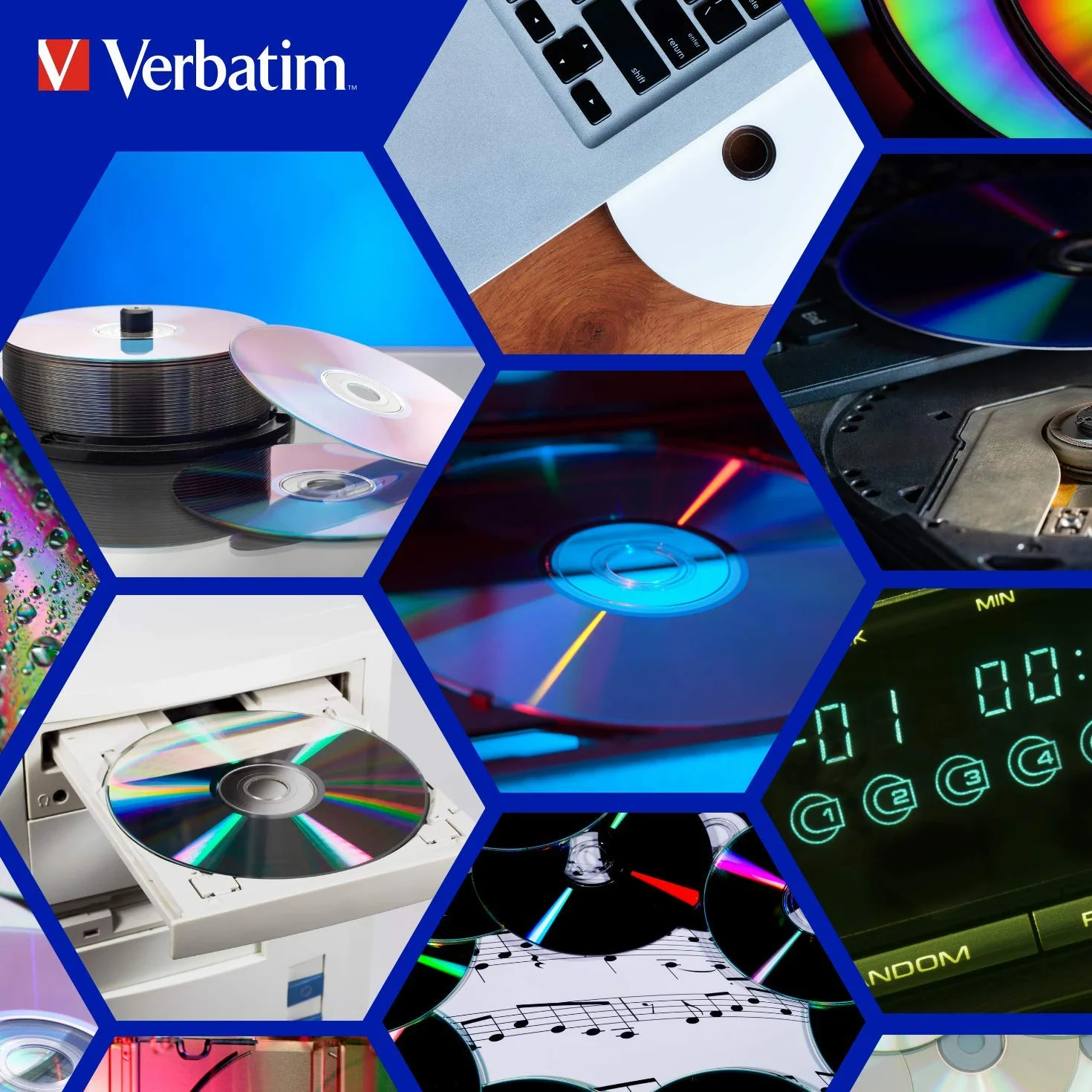 Verbatim CD-R Thermal Printable No ID Brand CD-R 700MB 100pezzo(i)
