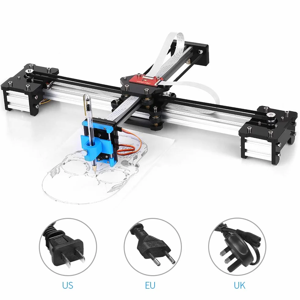 Desktop fai da te montato XY plotter penna disegno robot macchina pittura calligrafia robot kit 100-240 V