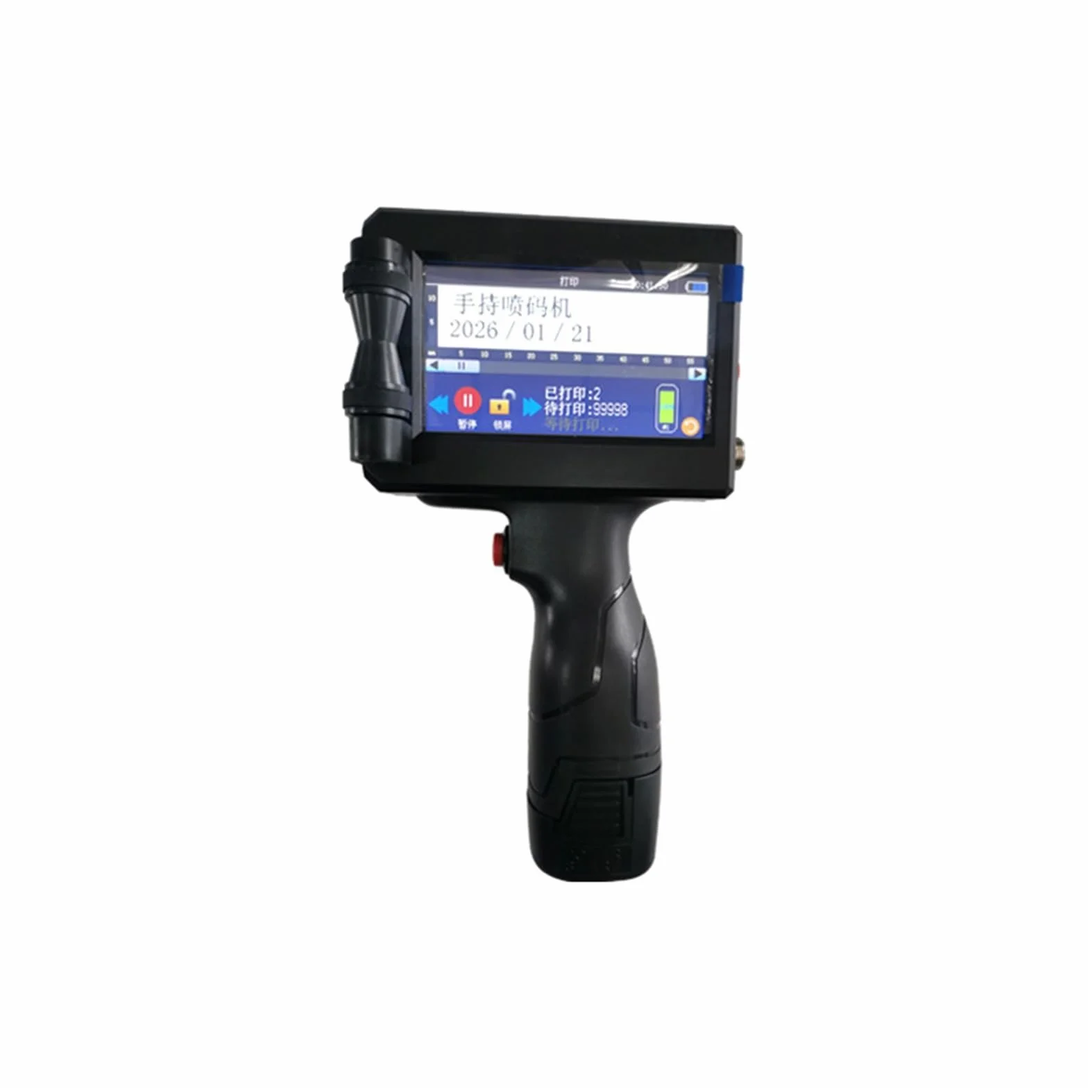 Stampante a getto d'inchiostro portatile Stampante a getto d'inchiostro manuale con codice QR for data piccola intelligente Borsa Su Cartone, Legno