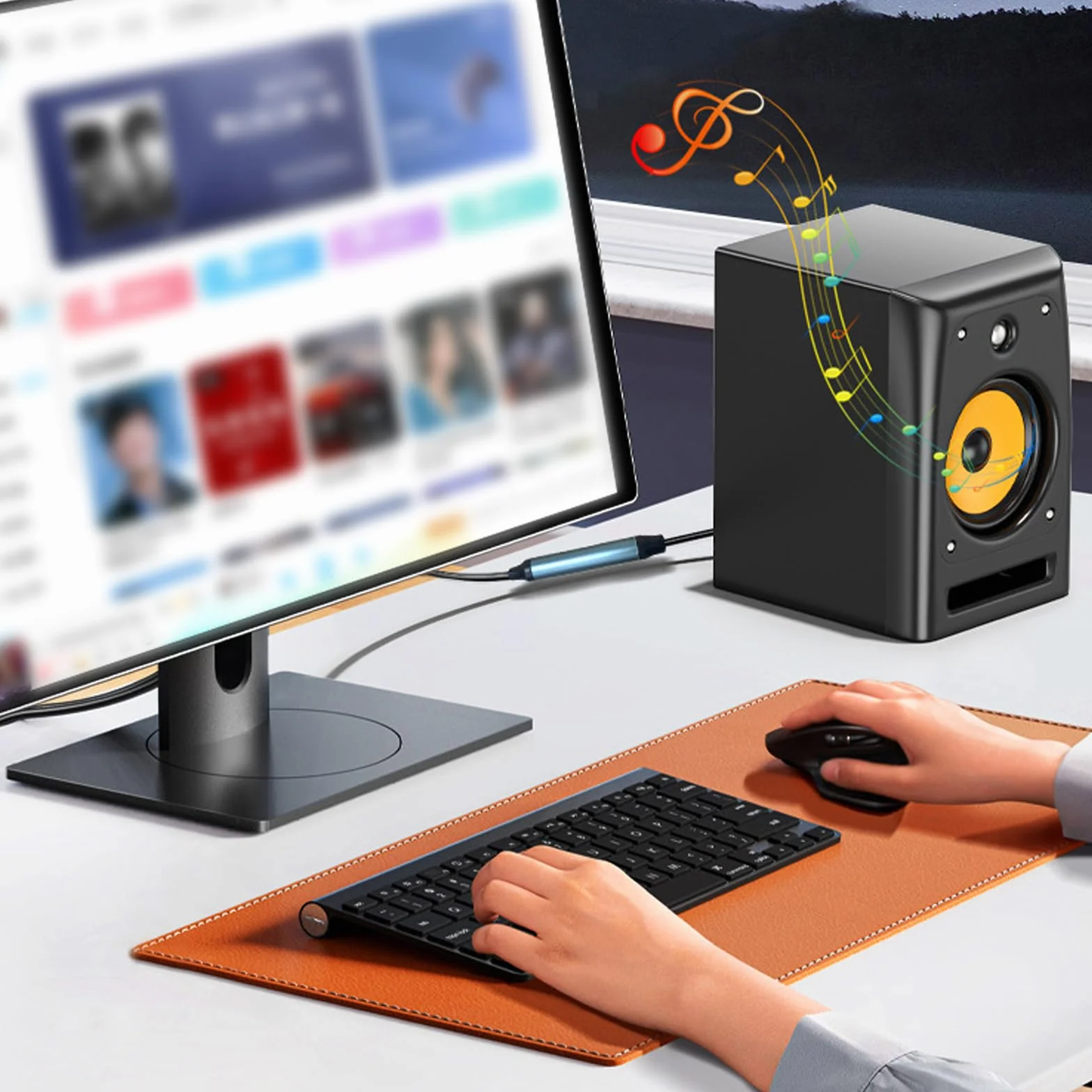 GOMETY Adattatore USB a audio ottico da USB-A a Fiber Optic SPDIF, adattatore Toslink 3M, nero - Scheda audio ottica Plug & Play