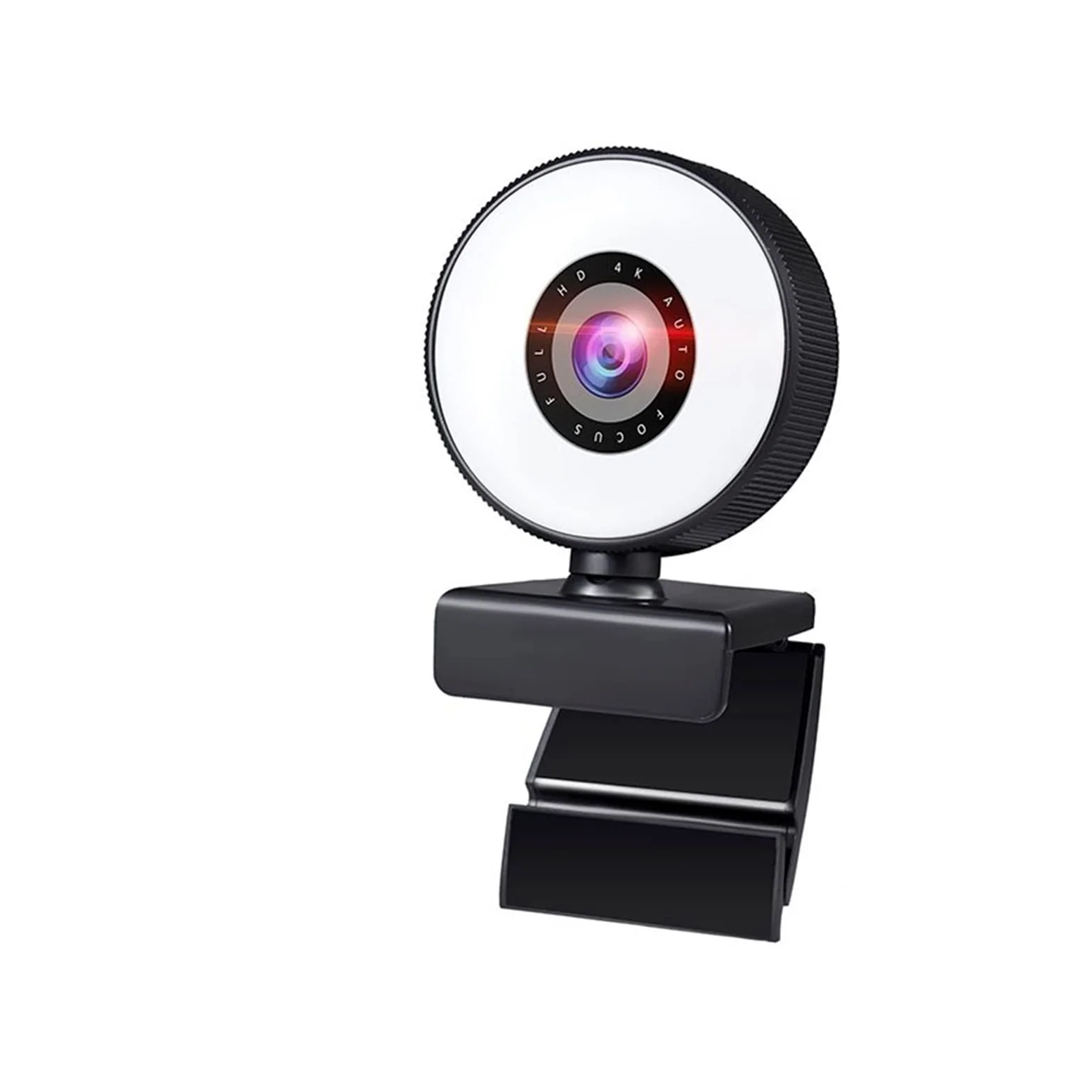 Webcam Webcam 4K Mini Web Camera for PC Computer Laptop with Microphone Auto Focus Light Video Webcam 1080P 2K Live Web Cam Accessories for Recording Calling Conferencing Gaming (2k (with Tripod))