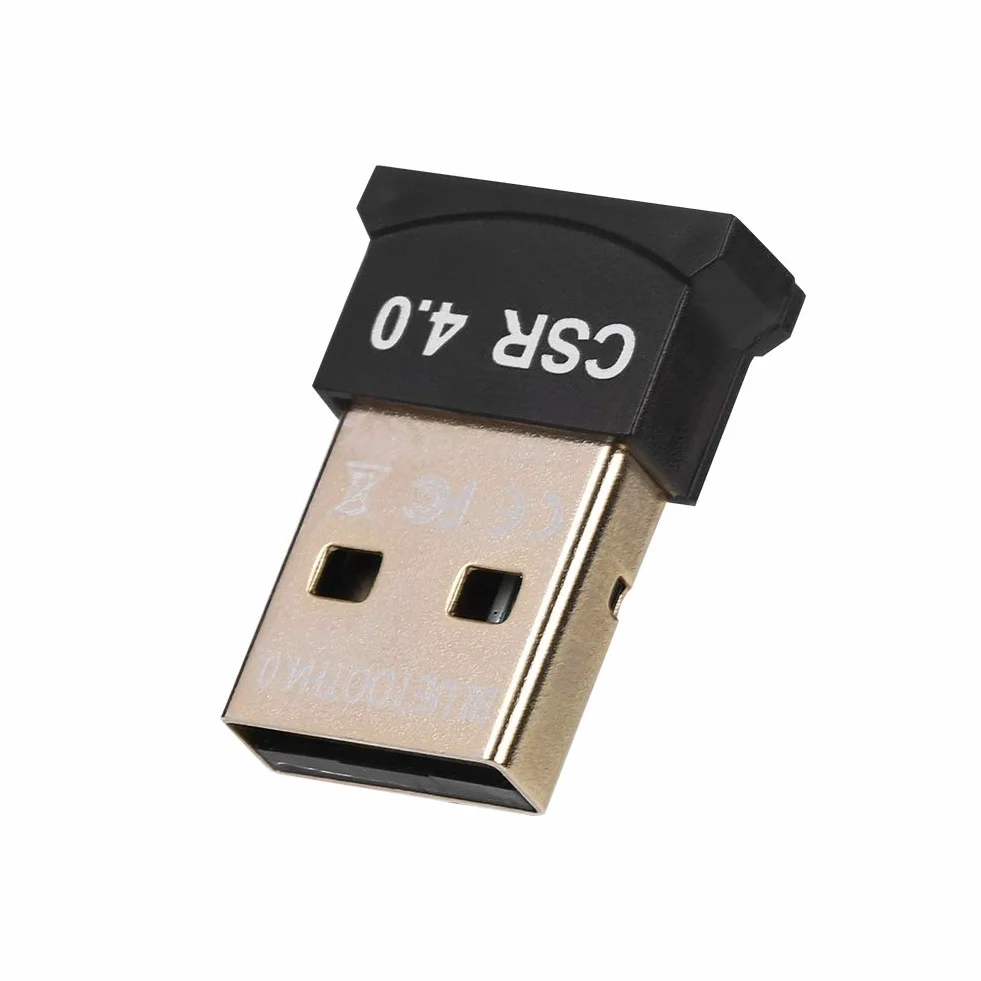 Adattatore Bluetooth USB, Dongle Bluetooth Dual Mode EDR da 3Mbps, Ricevitore Adattatore Mini Bluetooth CSR4.0 con Chip CSR8510, per Laptop Desktop, per Win