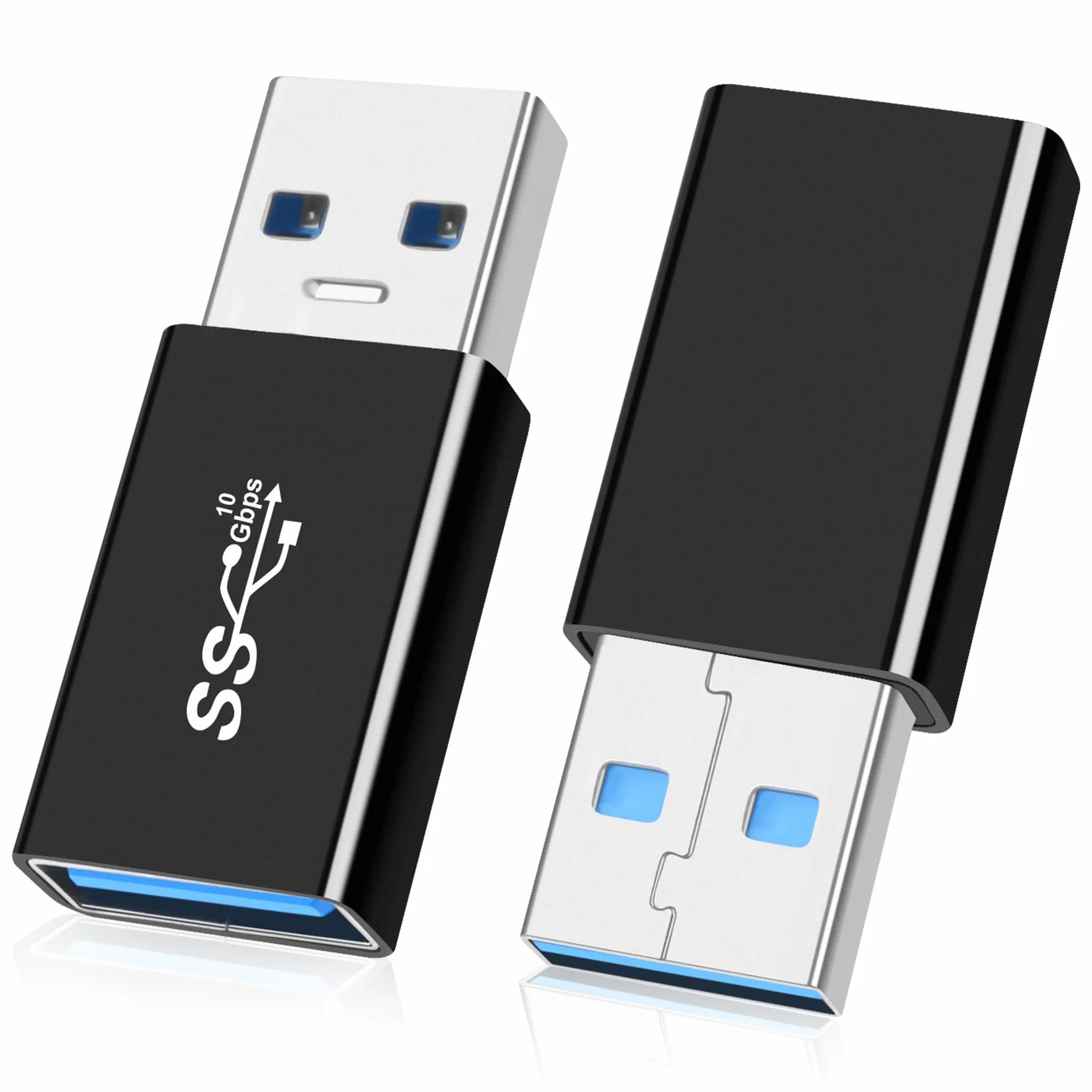 Adattatore USB 3.0 Maschio a Femmina 2 Pezzi, OTG USB A a A, Estensione Cavo Dati