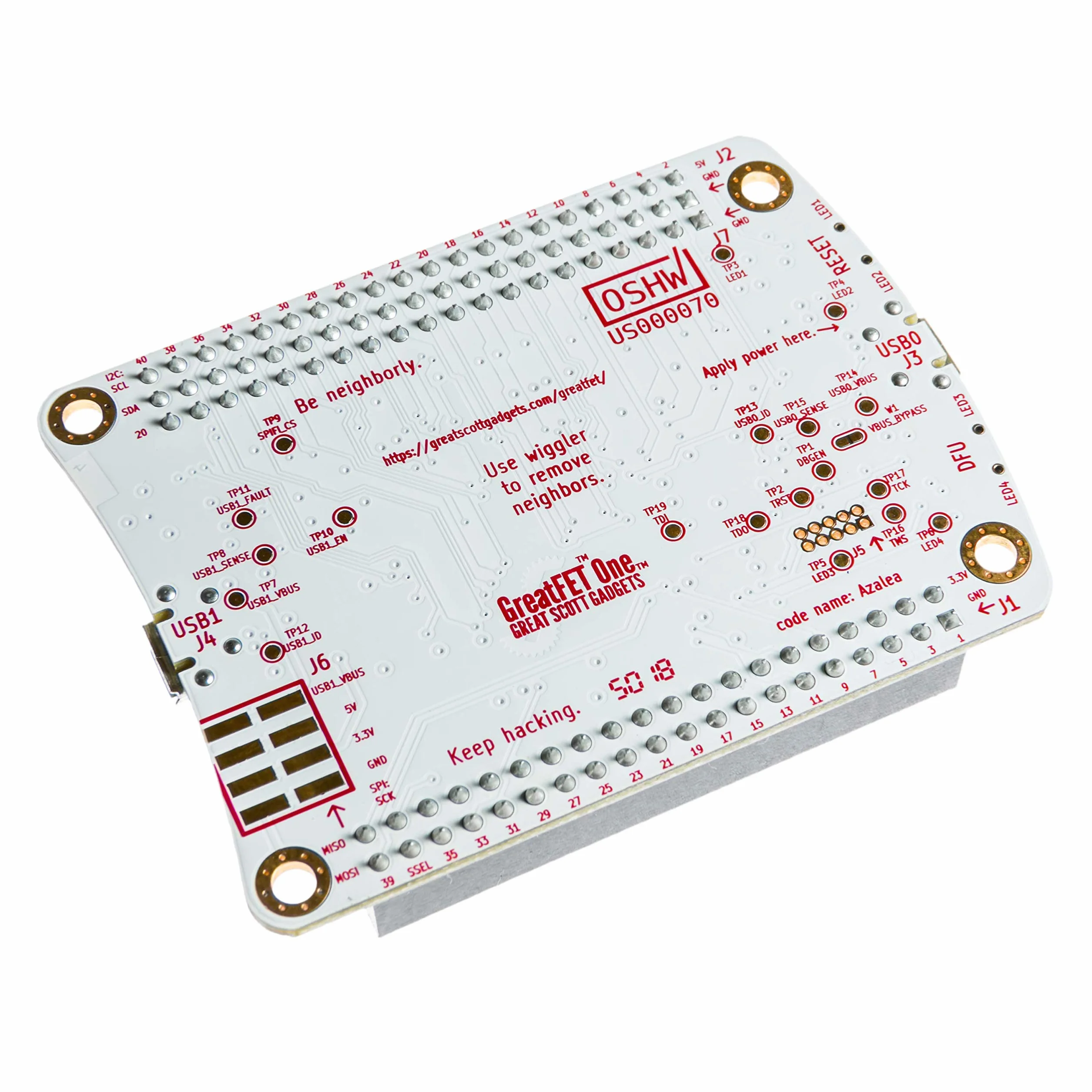 Great Scott Gadgets GreatFET One Bundle - Periferica USB ad Alta Velocità, Analizzatore Logico, Debugger e Scheda di Sviluppo. Include GreatFET One, Wiggler, Cavo e 120 Fili per Prototipazione