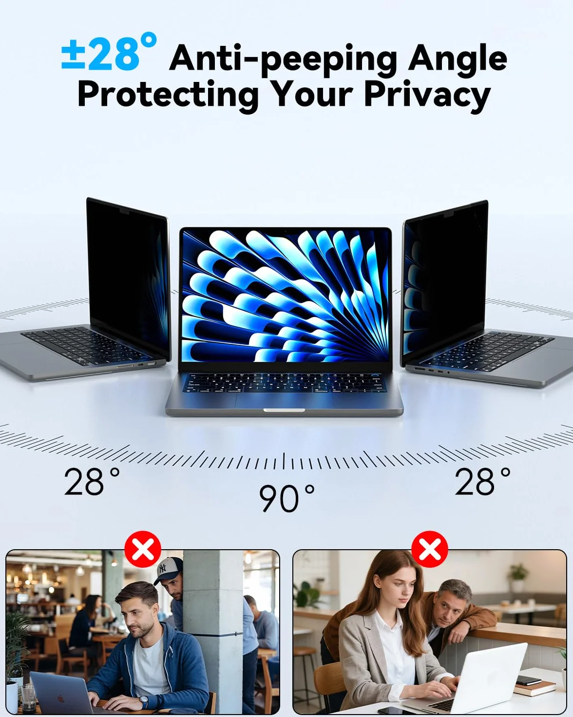 CloudValley Schermo magnetico per la privacy per Macbook Pro 16 e 16,2 pollici 2021-2025 (M1, M2, M3, M4), filtro antiriflesso opaco rimovibile e facile da installare con copertura per fotocamera