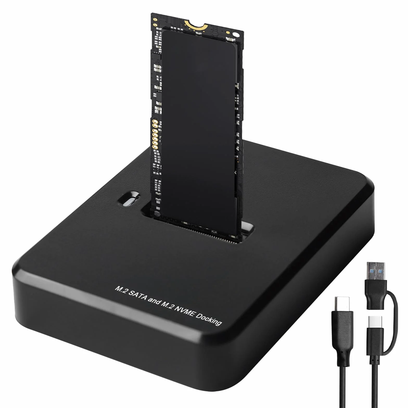 Docking station per dischi rigidi, M.2 NVME e SATA, docking station dual protocollo per 2230 2242 2260 2280 SSD, USB 3.1 Gen2 porta M-Key|B+M Key, compatibile con Windows/Mac OS/Linux