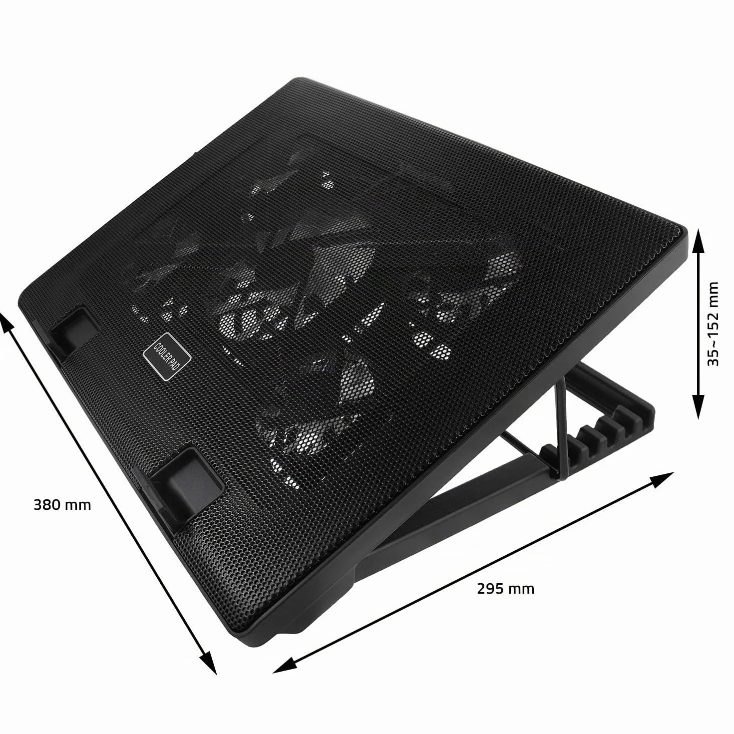 AABCOOLING NC71 - Base di Raffreddamento per Notebook, Sostegno per PC Portatile, Ventola PC USB, Supporto per Laptop con 5 Ventole