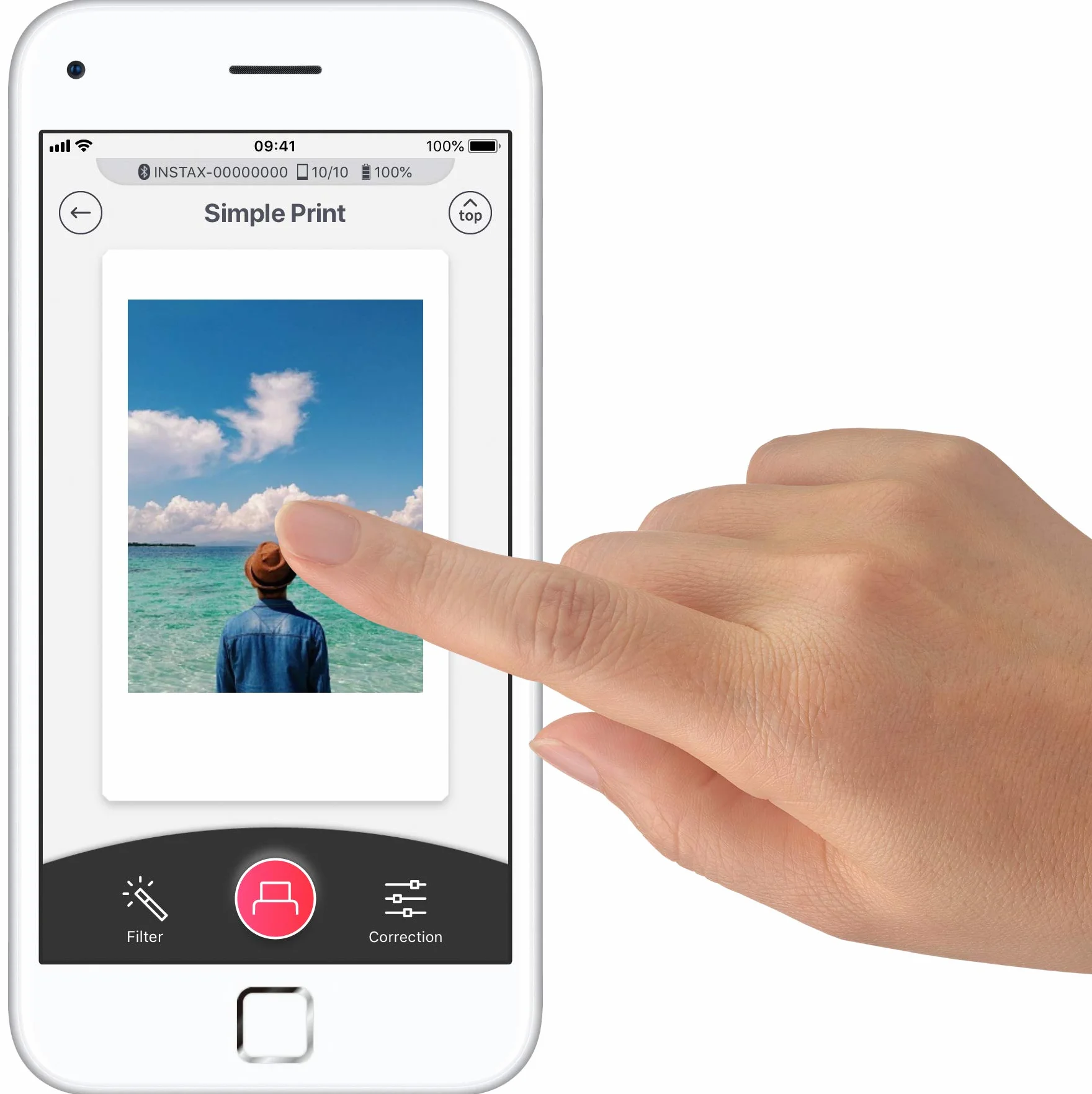 instax mini Link, Stampante Fotografica a Sviluppo Istantaneo per Smartphone, mini Link, Bianco (Ash White)