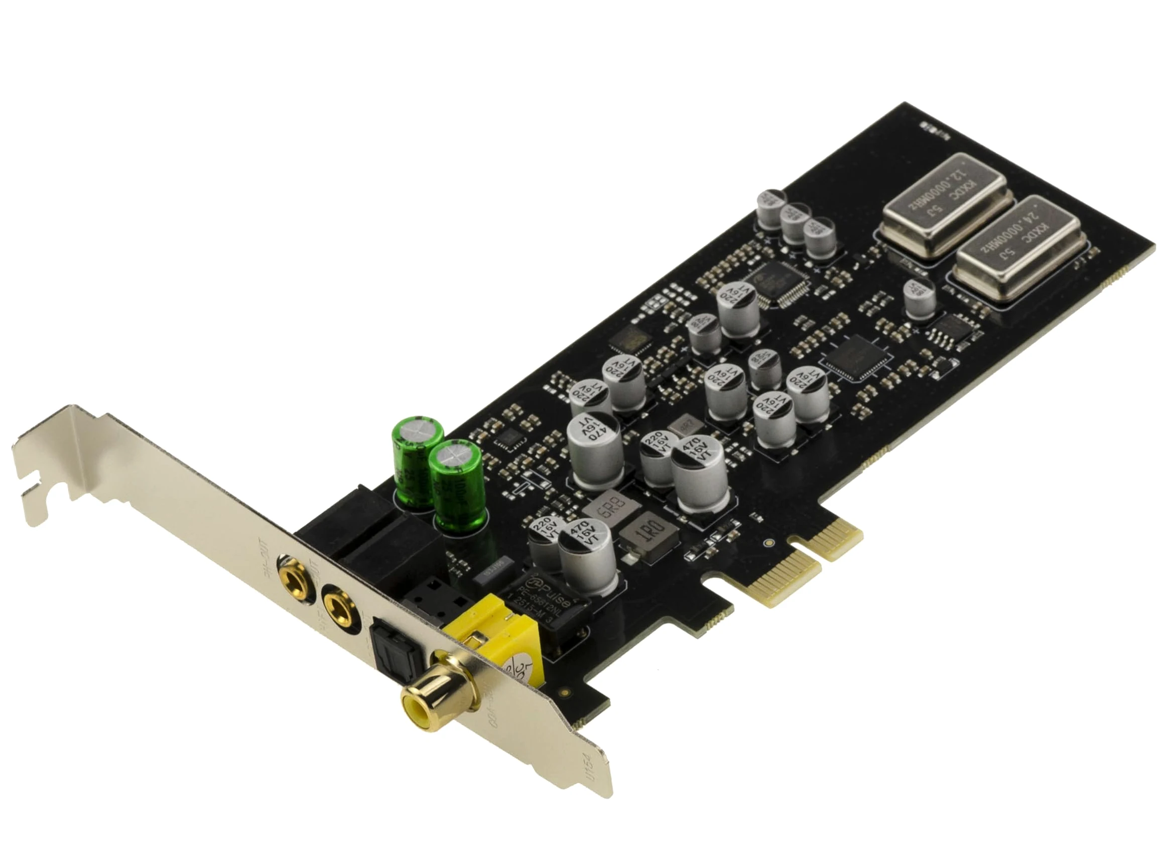 KALEA-INFORMATIQUE Scheda audio digitale HiFi PCIe x1 CMedia CM108AH Doppio DAC e ADC con microfonico booster, PLL e regolatore