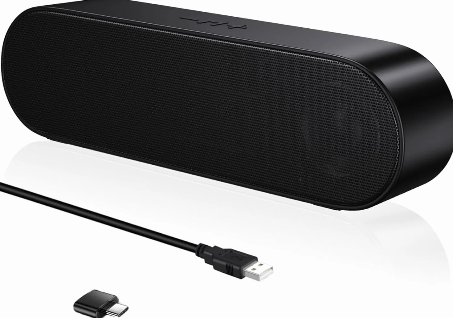 ZETIY Mini Altoparlante per PC, Casse Computer con Alimentazione USB, Altoparlante USB Stereo Sound Mini Casse Soundbar Portatile per Tablet Desktop Laptop e Banco Cassa - Nero