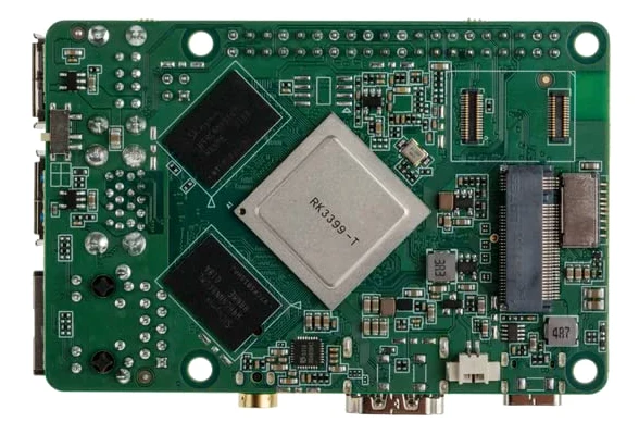 sb components ROCK Pi 4 Modello C+ 4C+ Computer a scheda singola da 4 GB, Pulsante ON/Off On-Board, Compatibile con Raspberry Pi 4 Accessori