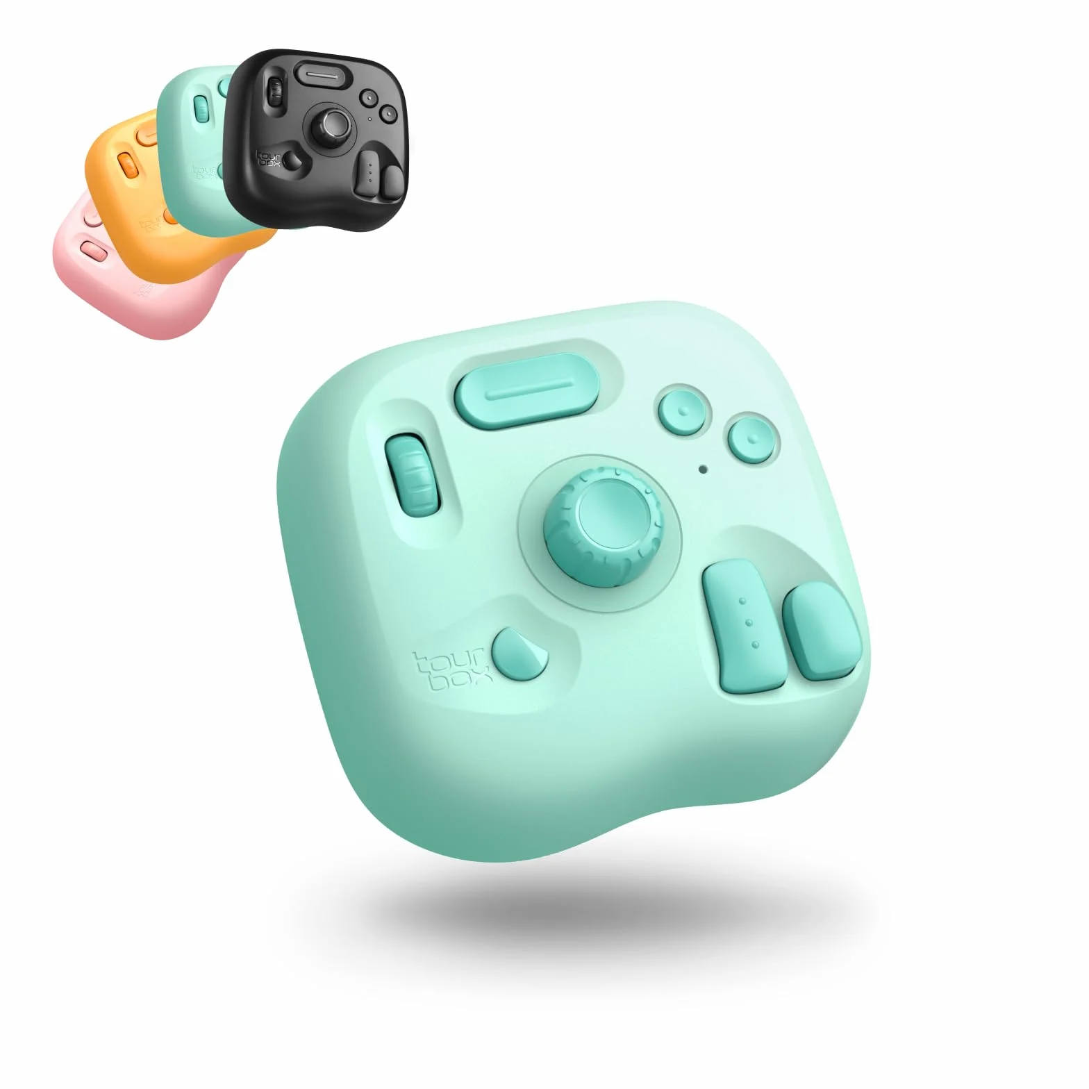 TourBox Lite Bluetooth – Teclado de Edición Compacto y Controlador Macro con Software Personalizable para Artistas Digitales, Fotógrafos y creadores, da color a tu productividad, Oasis (Aqua Green)
