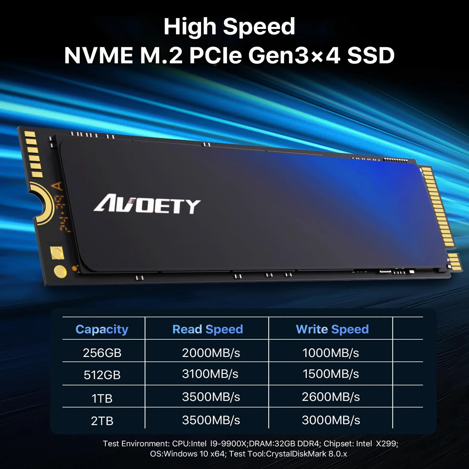 512GB M.2 2280 PCIe Gen3x4 NVMe SSD fino a 2000MB/s | SLC Cache 3D NAND TLC M.2 SSD, Compatibile con laptop, desktop e involucri NVMe