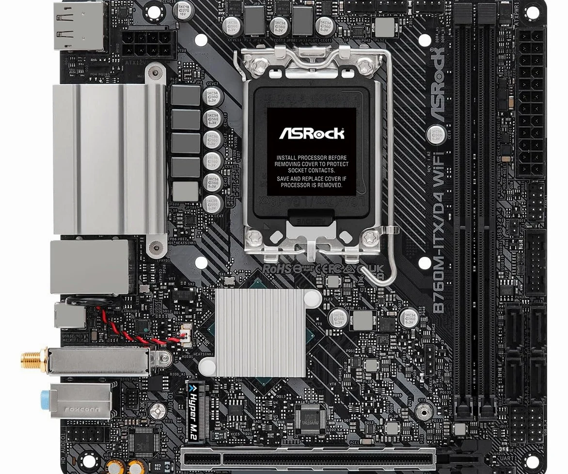 Asrock B760M-ITX/D4 WiFi Intel B75 LGA 1700 mini ITX