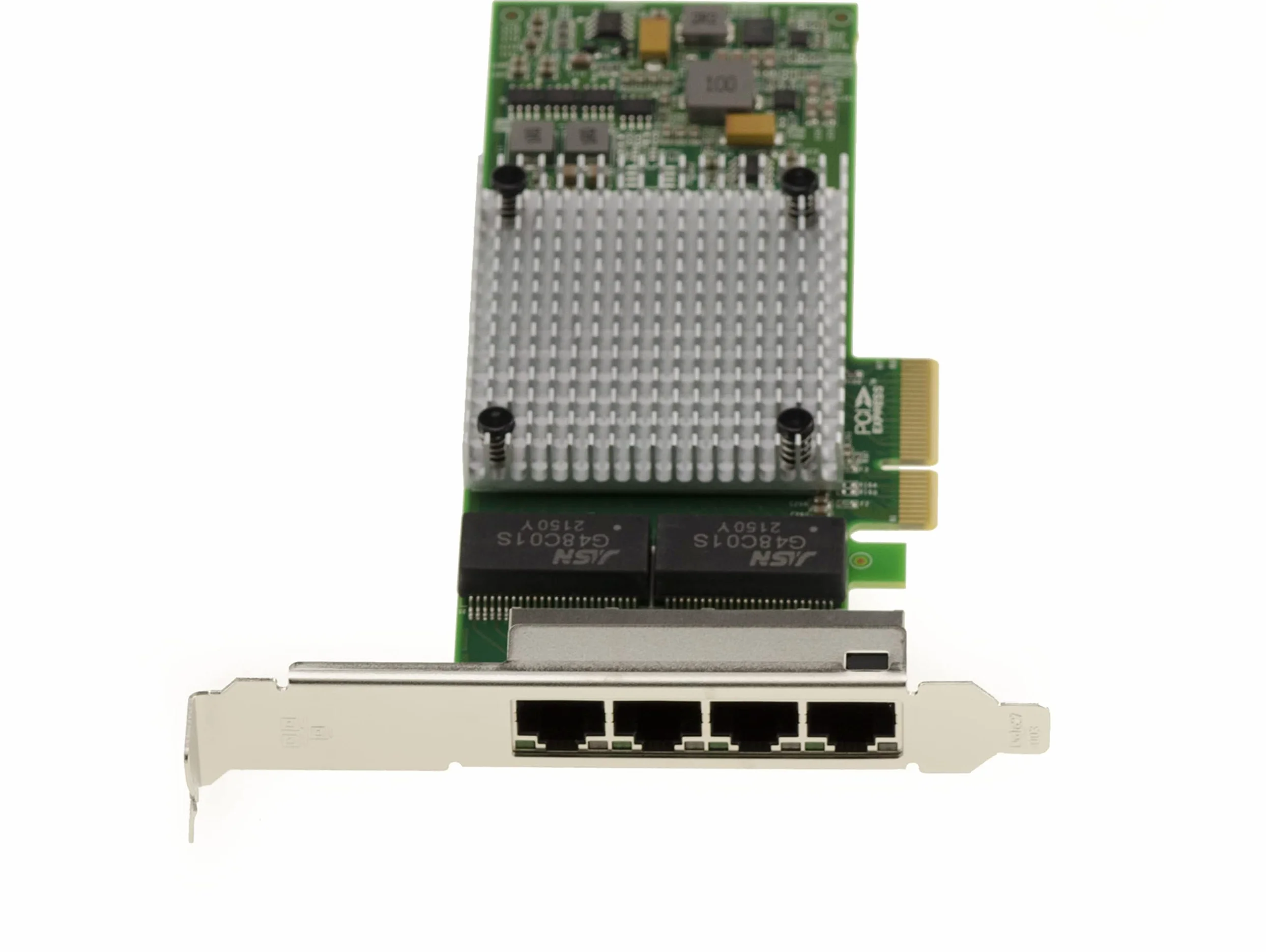 KALEA-INFORMATIQUE Scheda controller di rete PCIe x4 a 4 porte Gigabit LAN RJ45 Ethernet 10 100 1000 1G - Chipset doppio I350AM2 NIC