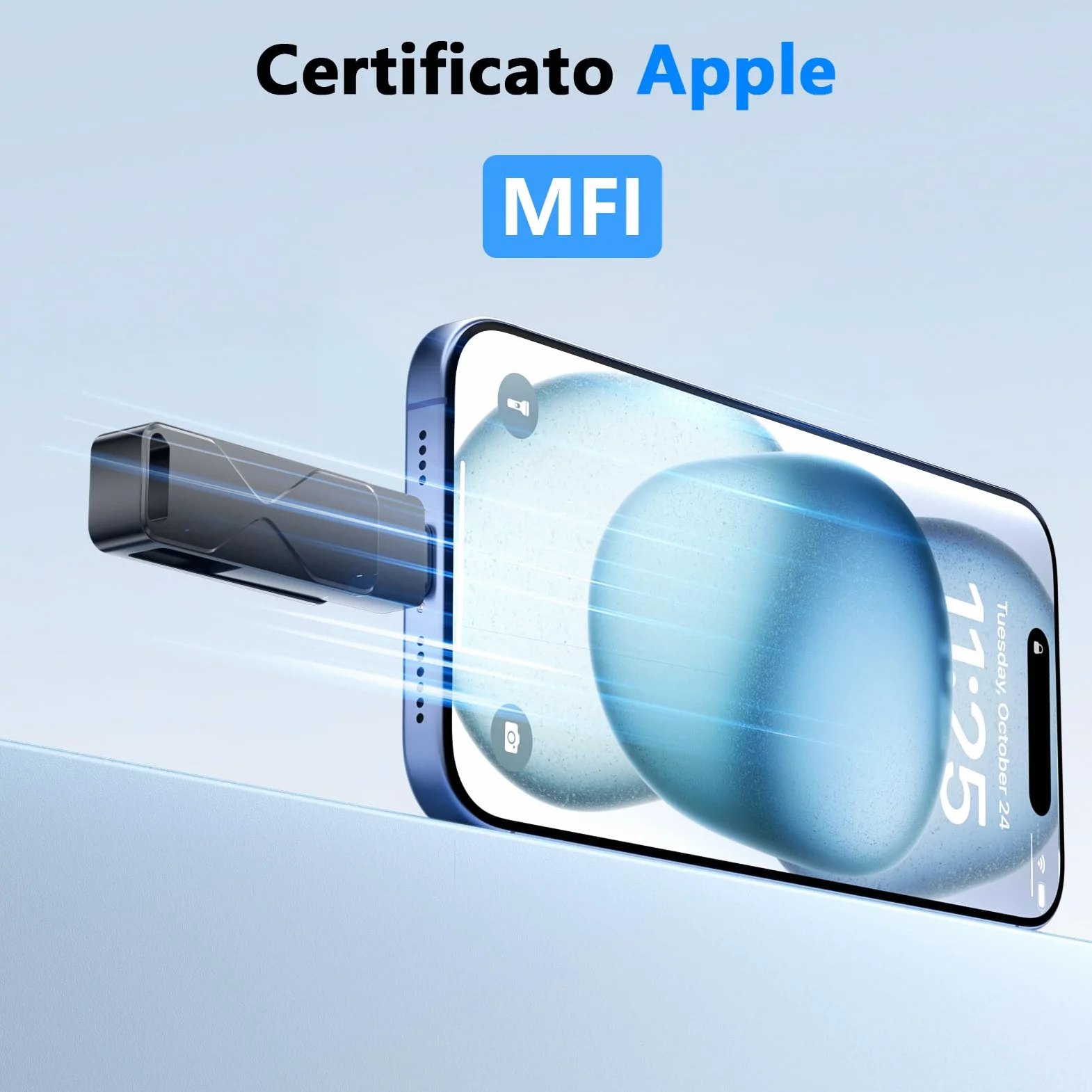 Chiavetta Usb 512GB,Mfi Certified Lightning Memoria Esterna Pen Drive Penna Usb Chiavette 3 In 1 per iPhone,iPad,iOS,Macbook,Android,Pc Nero